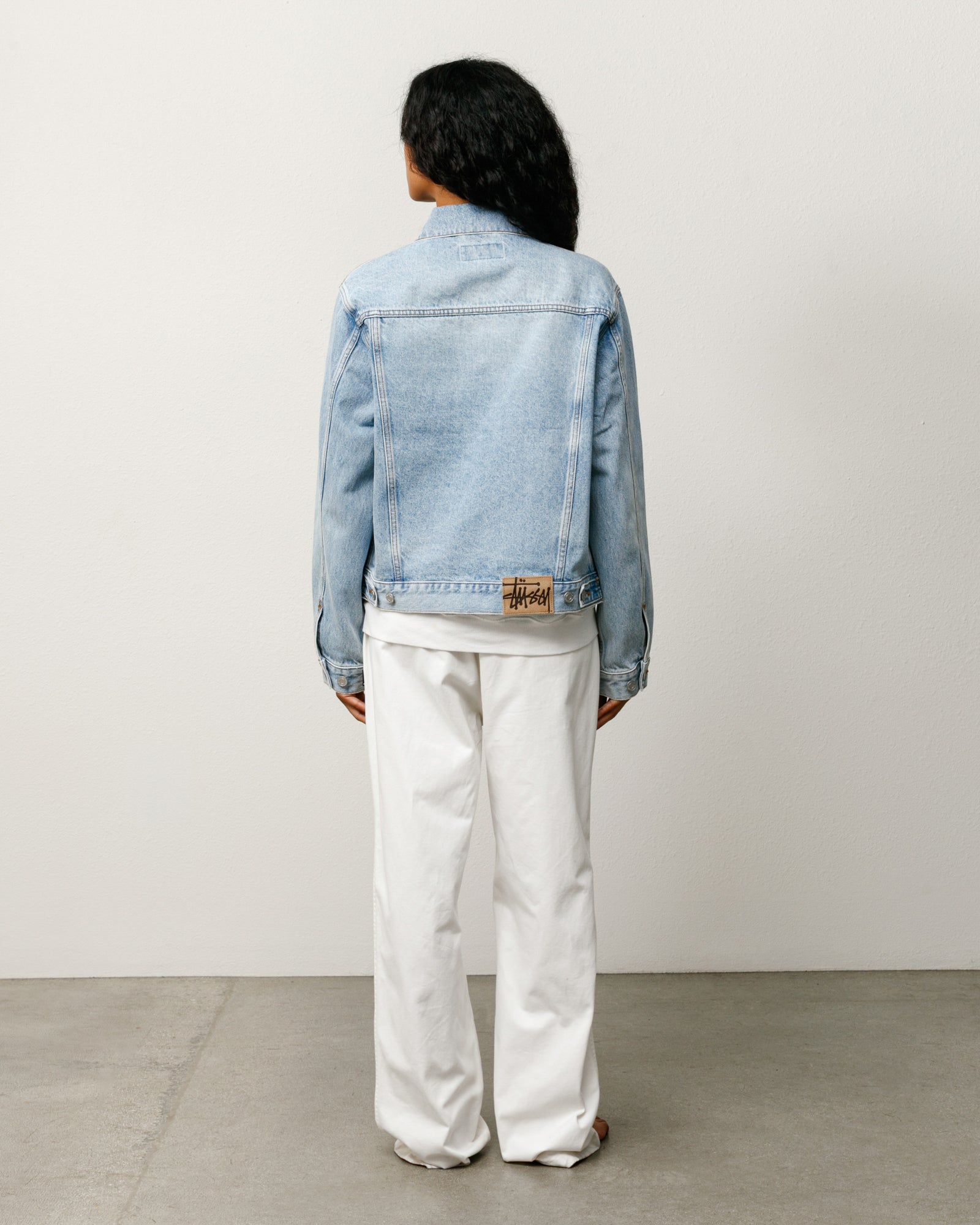 Denim Trucker Jacket - Light Wash Indigo | Outerwear | Stüssy