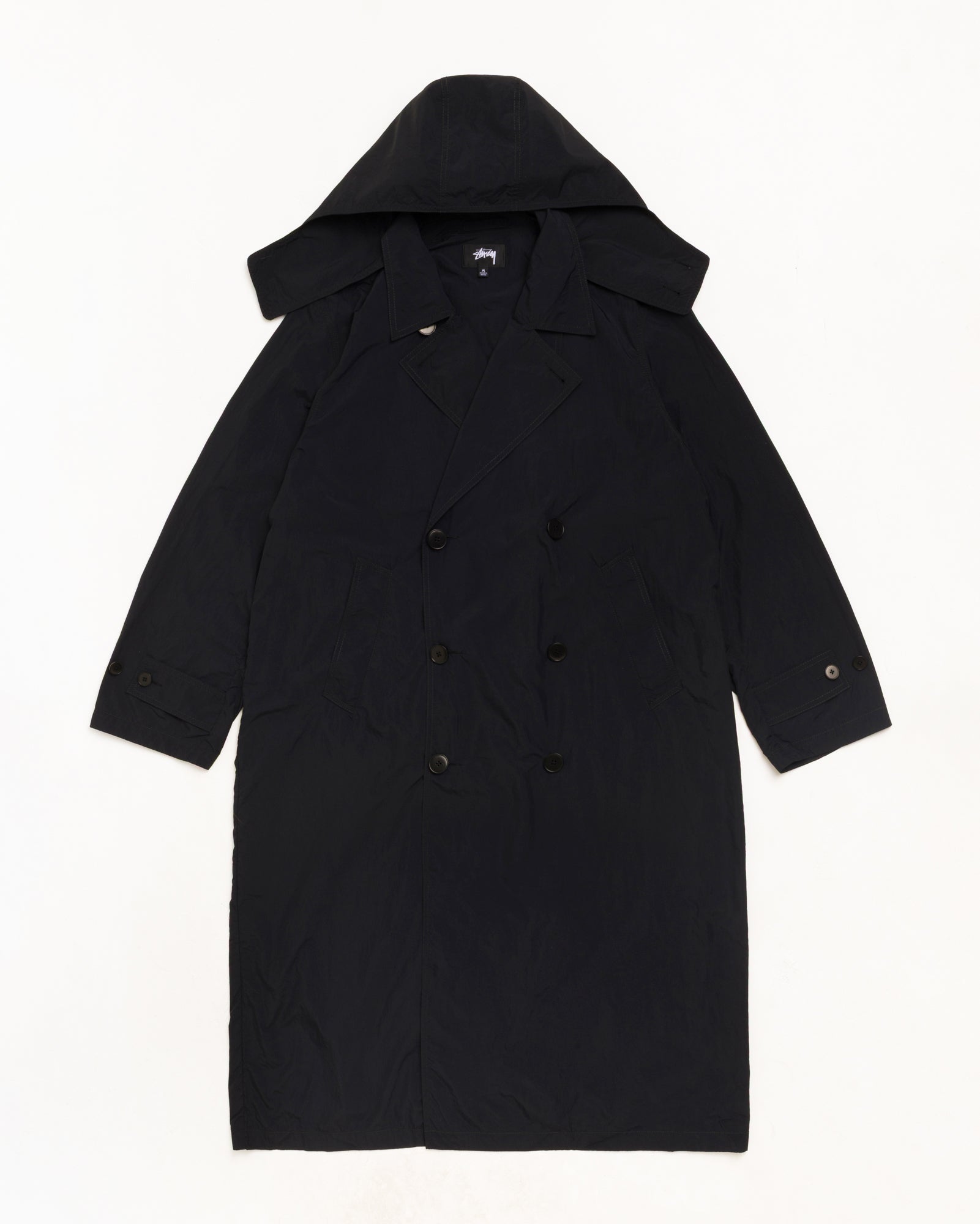 Ultra Lightweight Nylon Trench - Black | Outerwear | Stüssy