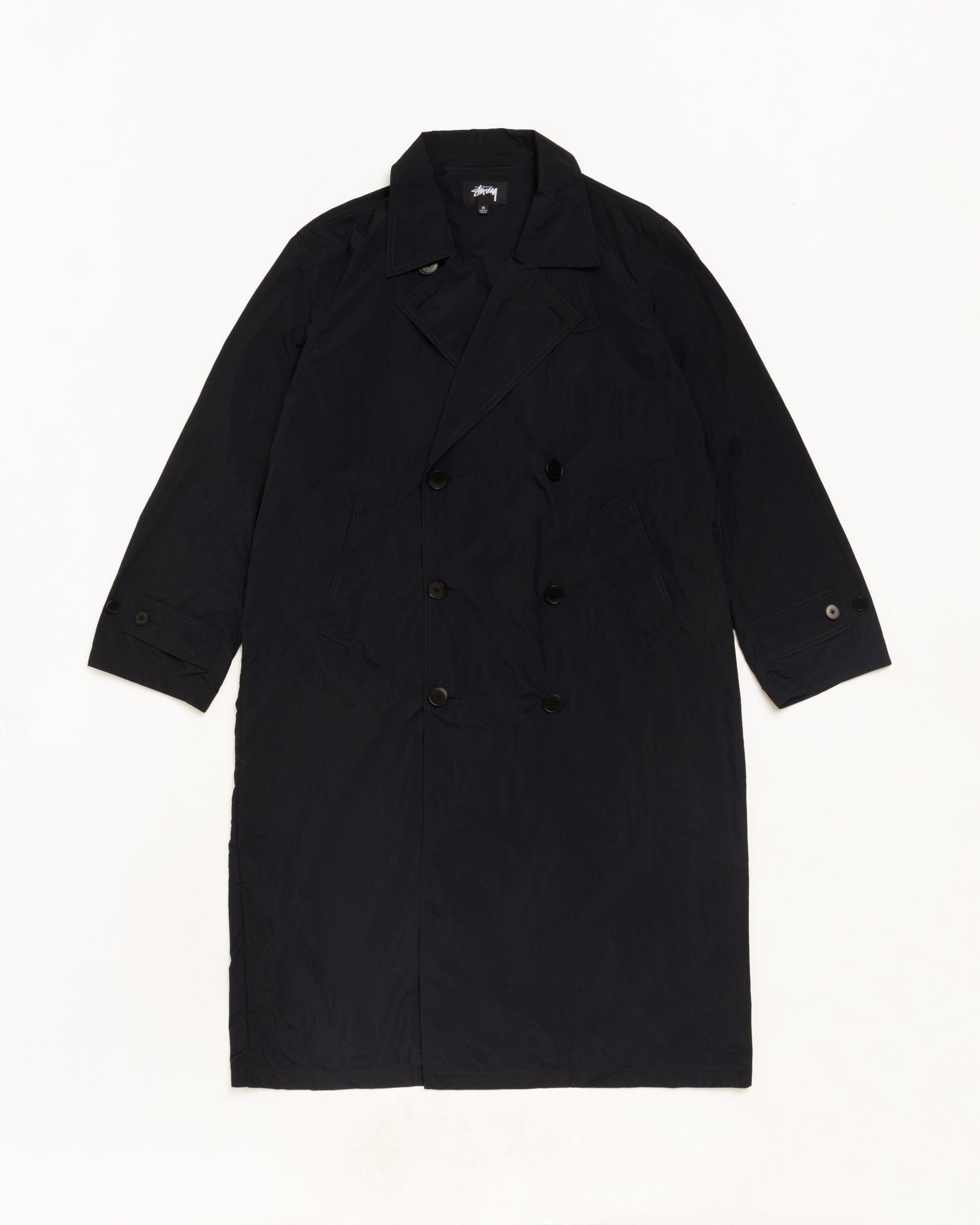 Ultra Lightweight Nylon Trench - Black | Outerwear | Stüssy