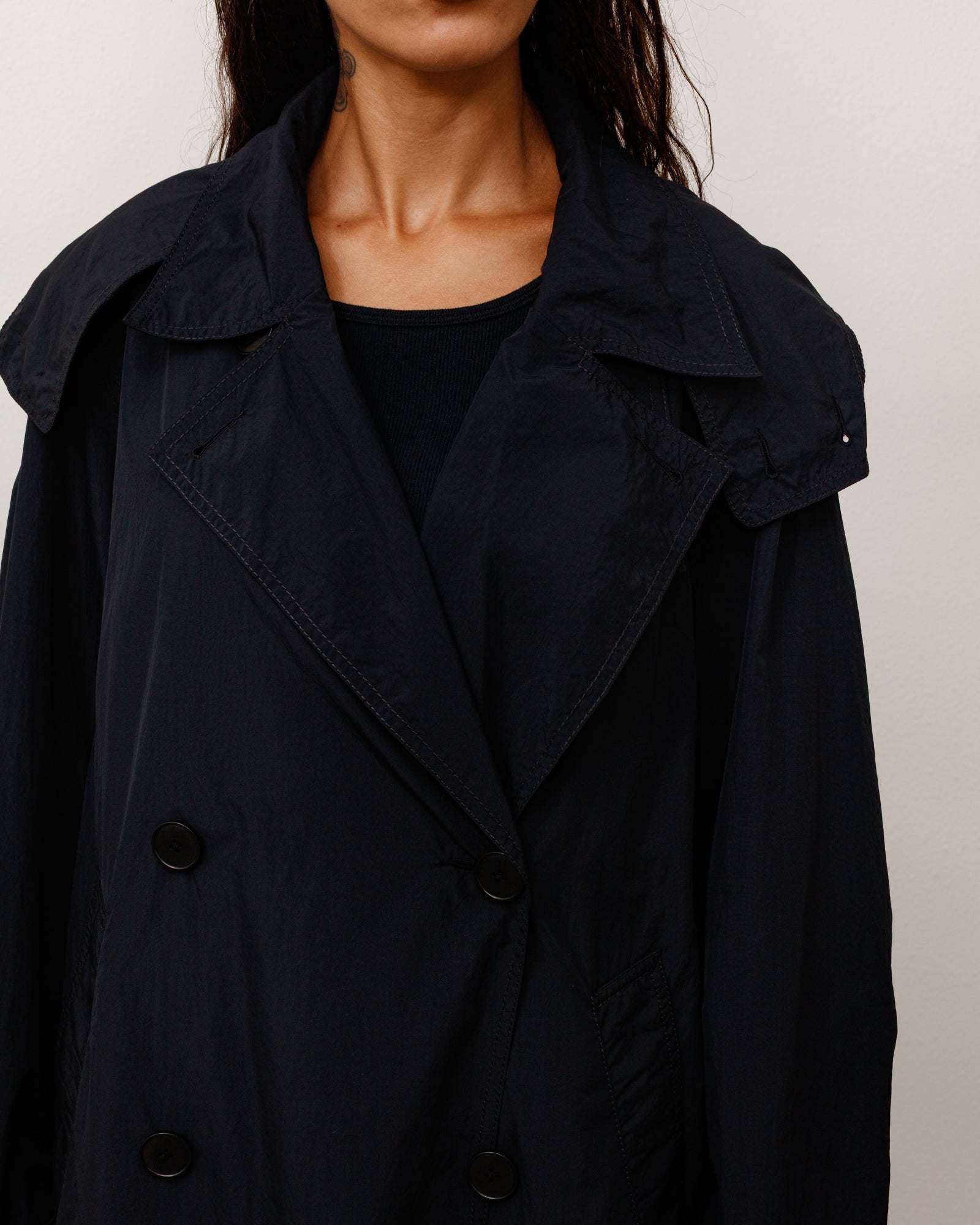 Ultra Lightweight Nylon Trench - Black | Outerwear | Stüssy