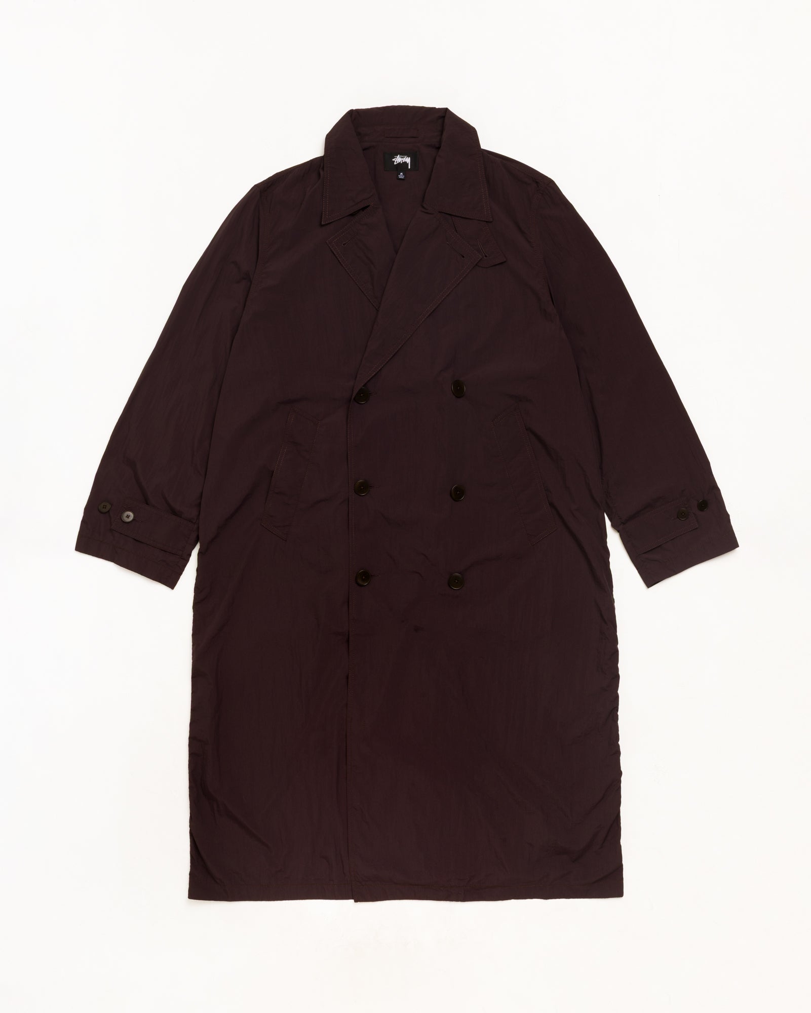 Ultra Lightweight Nylon Trench - Brown | Outerwear | Stüssy