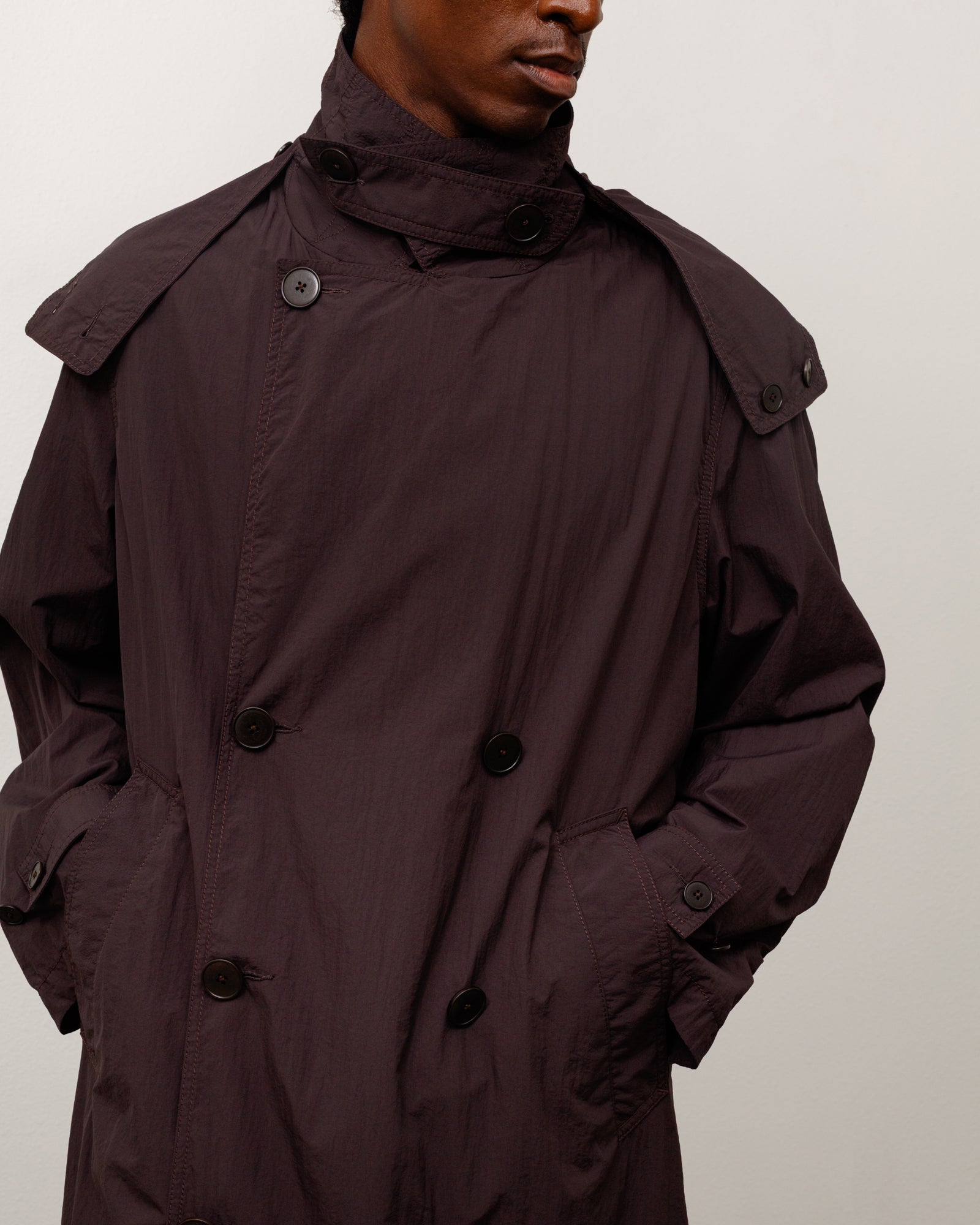 Ultra Lightweight Nylon Trench - Brown | Outerwear | Stüssy