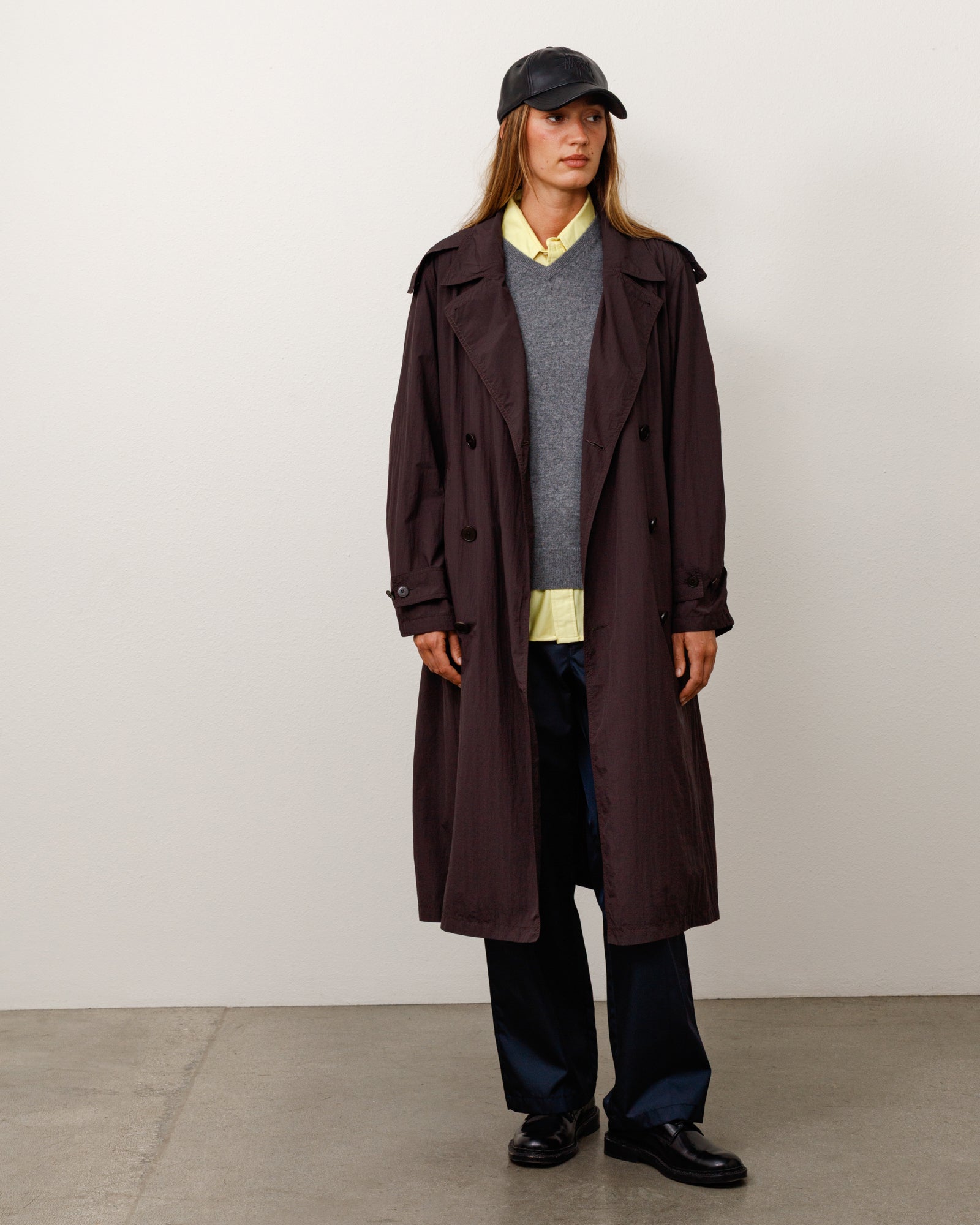 Ultra Lightweight Nylon Trench - Brown | Outerwear | Stüssy