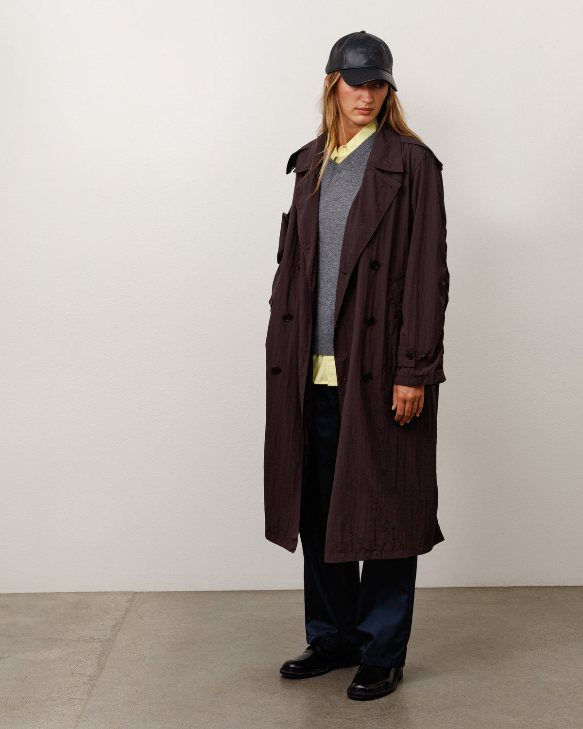 Db Trench Unisex Long Sleeve In Brown
