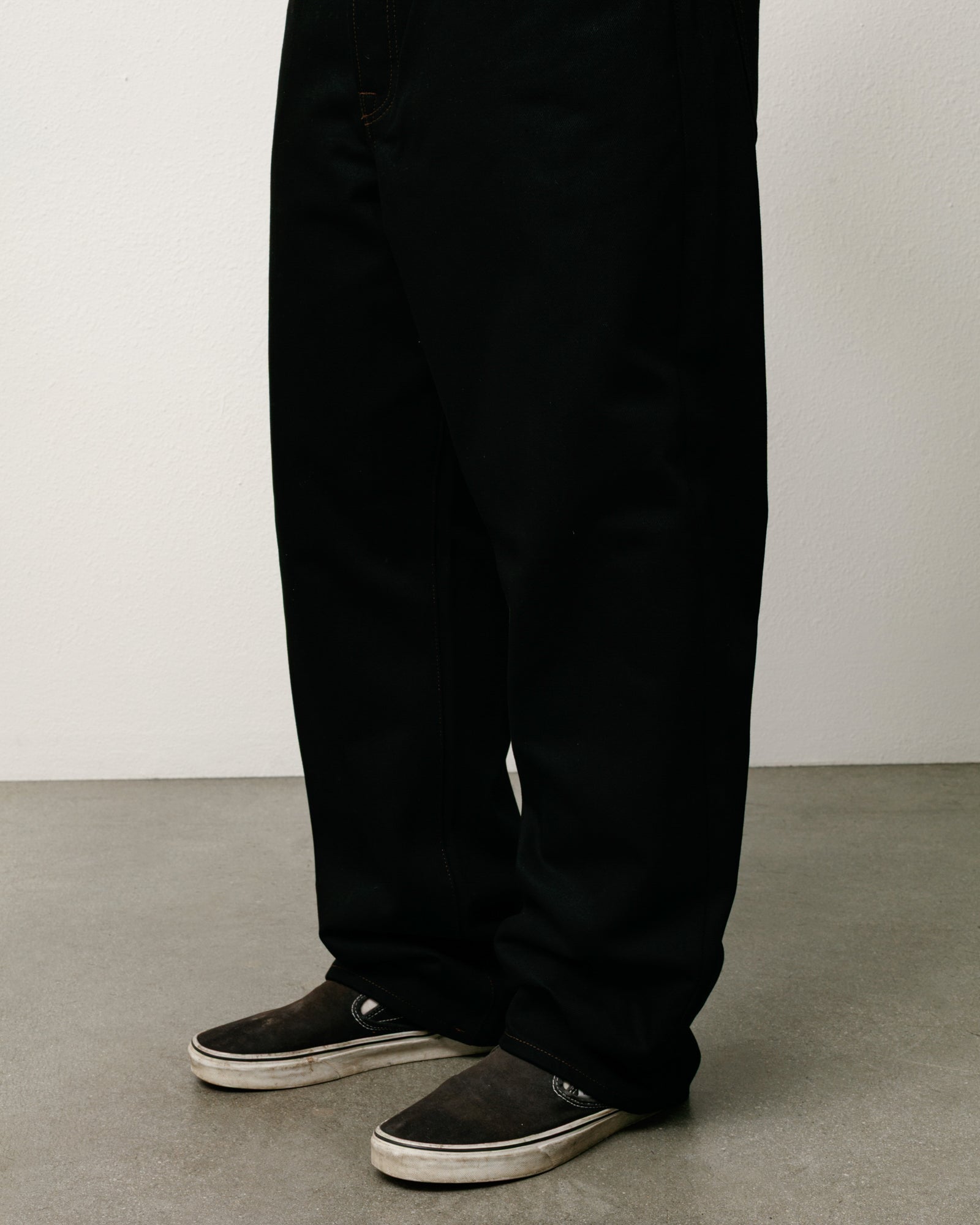Big Ol' Jean Denim - Raw Black Contrast Stitch | Denim | Stüssy