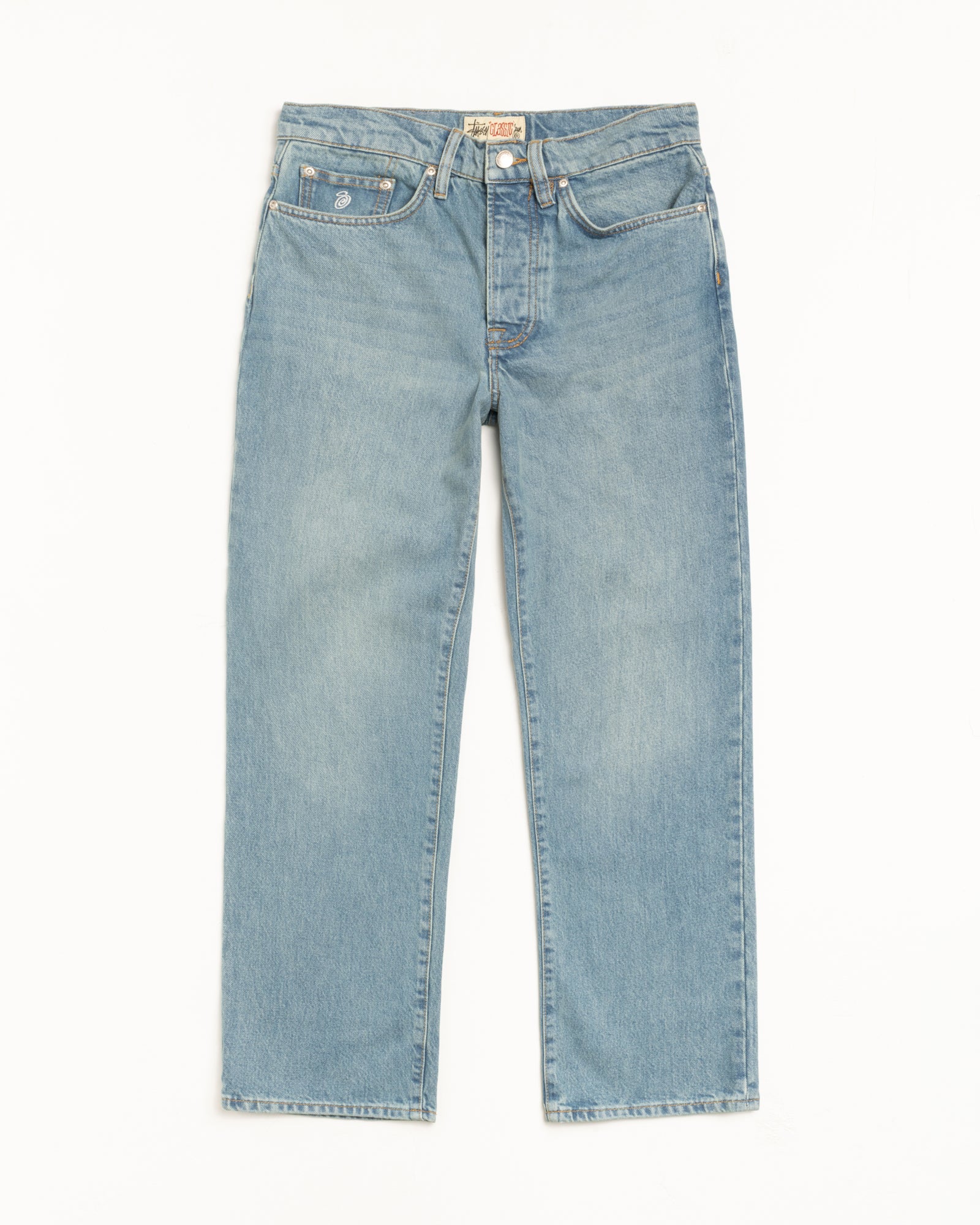 Classic Jean Denim Mens Regular In Washed Blue