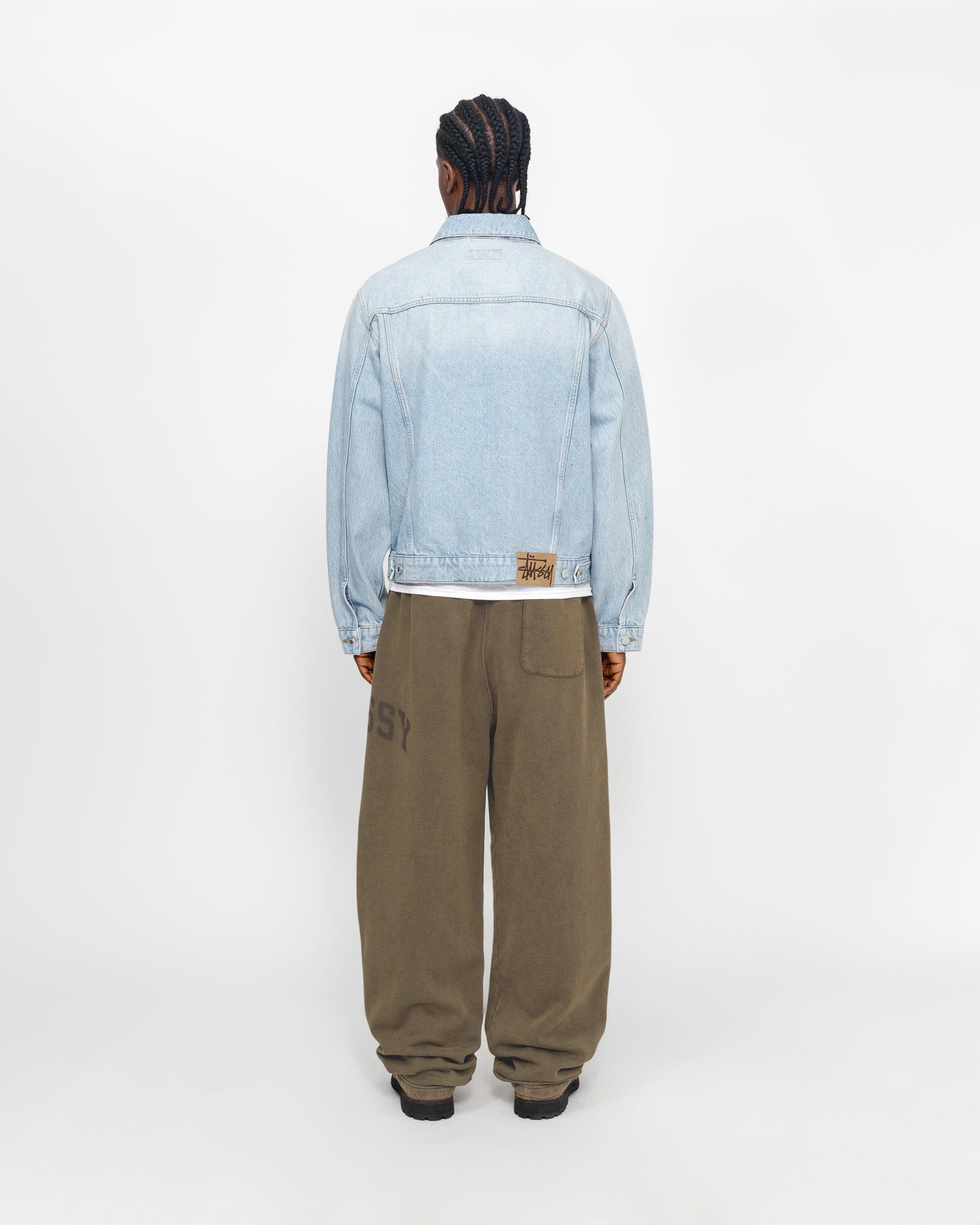 Fleece Pant Faded Graphic in olive – Stüssy