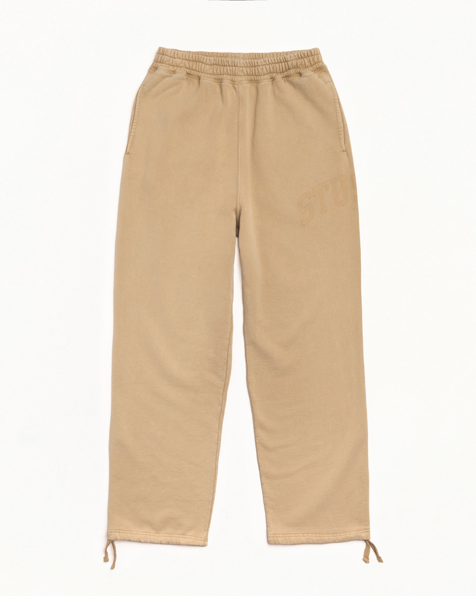 Faded Graphic Fleece Pant Mens Regular In Washed Beige