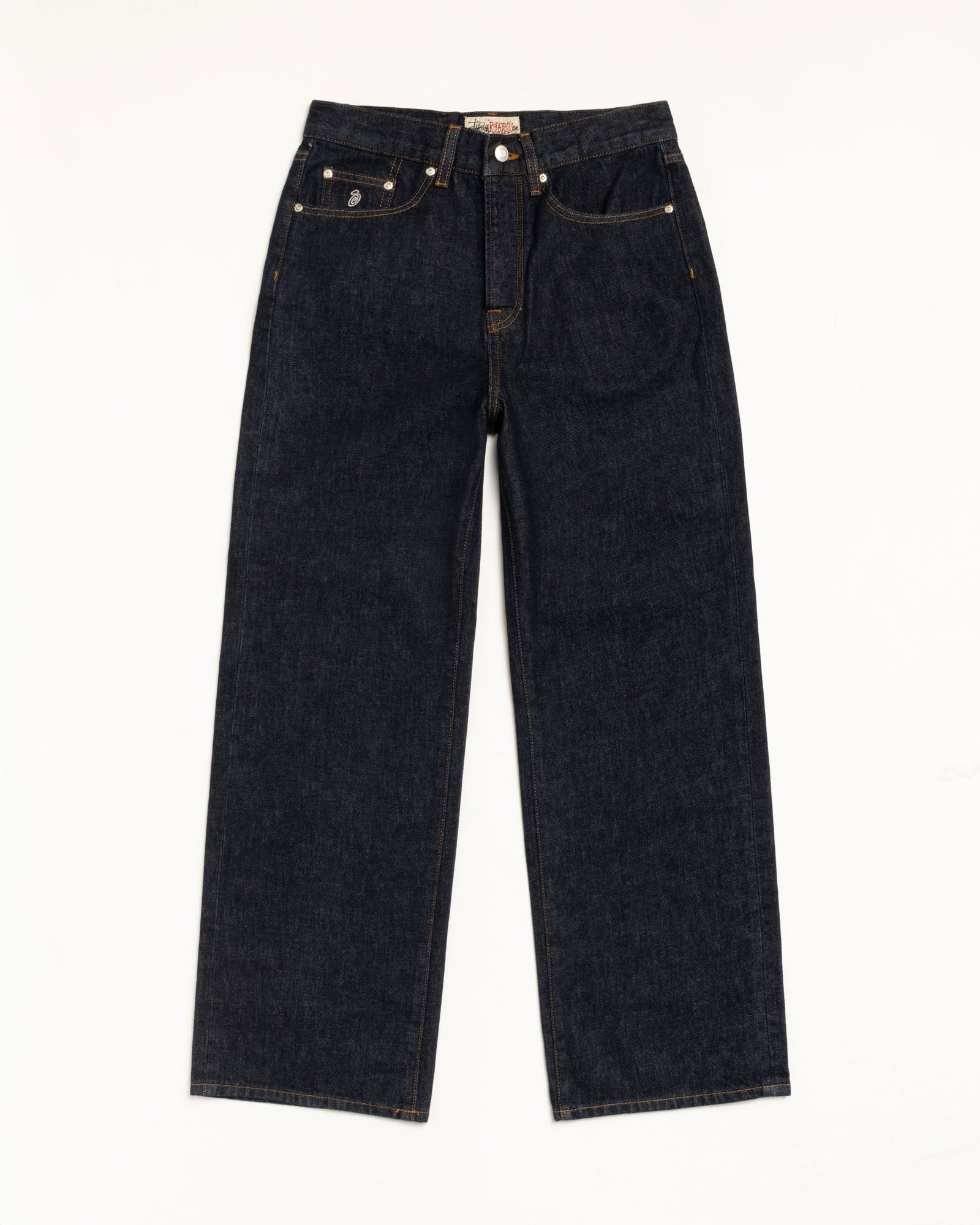 Relaxed Jeans Denim Mens Regular In Rinsed Indigo