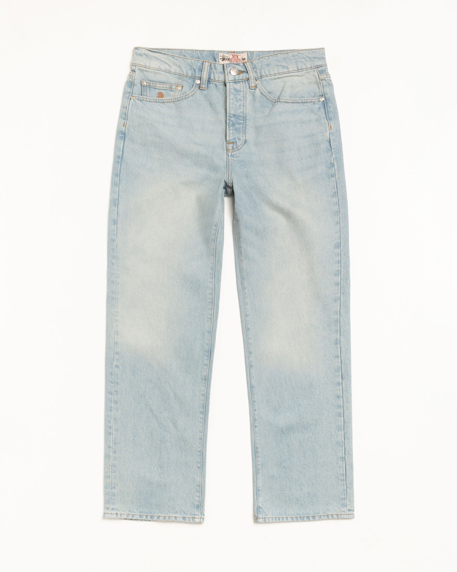 New Classic Jeans Denim Mens Regular In Light Wash