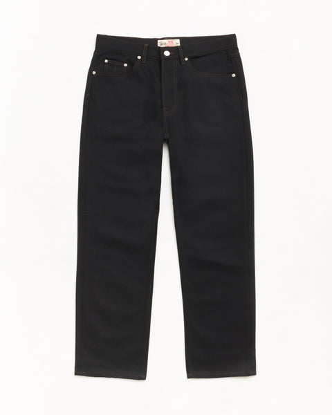 New Classic Jean Denim in Raw Black Contrast Stitch