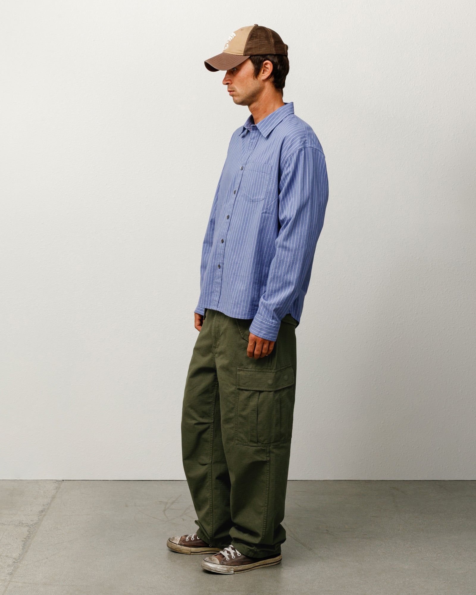 Cargo Pant Mens Regular In Olive Green