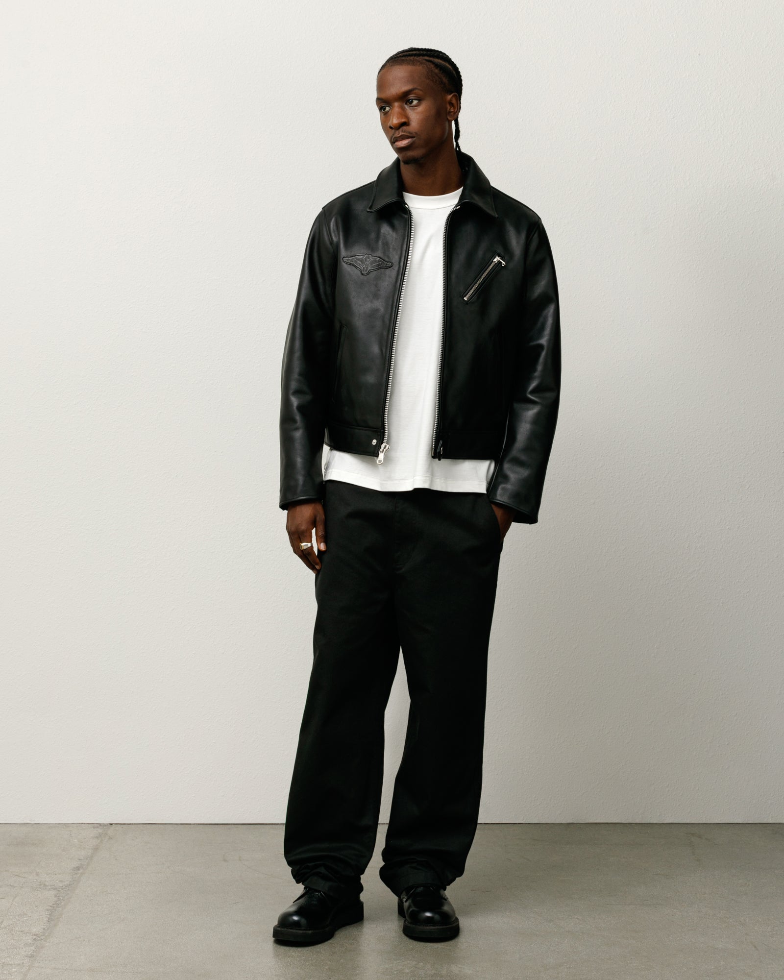 Chino Trouser Mens Regular In Black