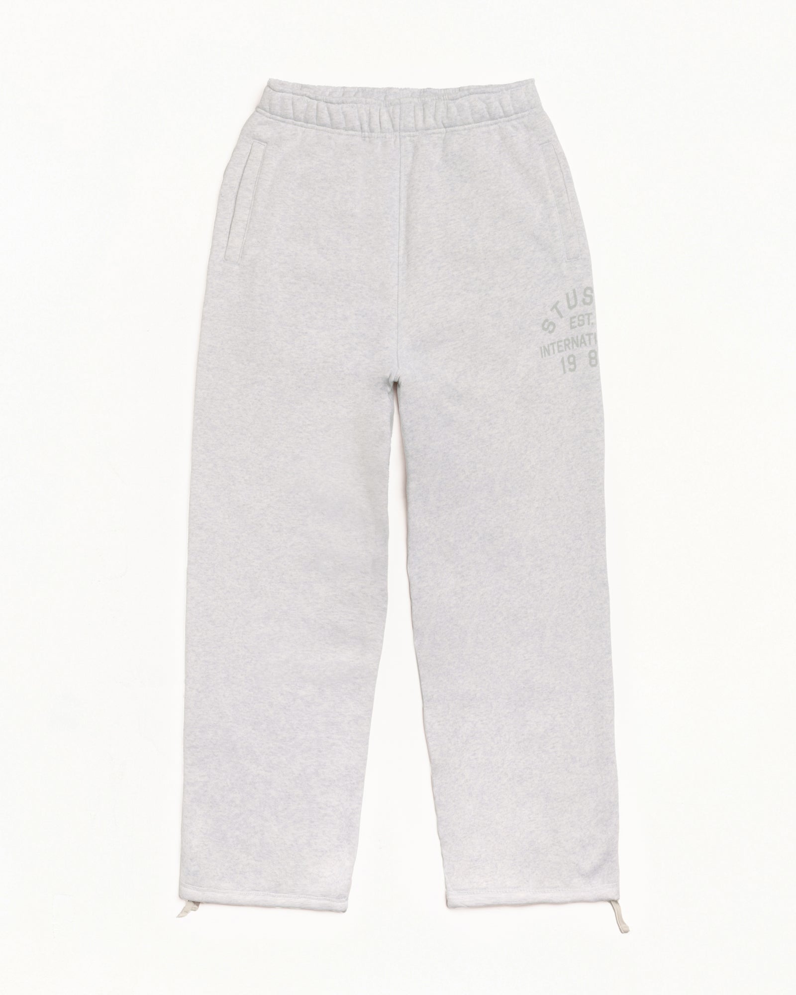 Stussy Est Fleece Pant Mens Regular In Ash Heather