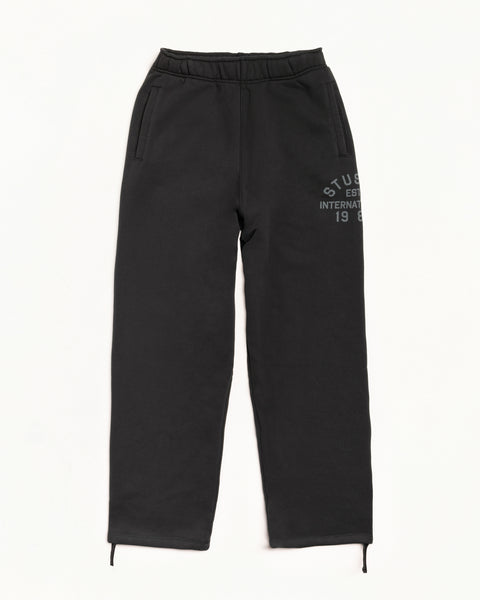 Stussy Est Fleece Pant Mens Regular In Black