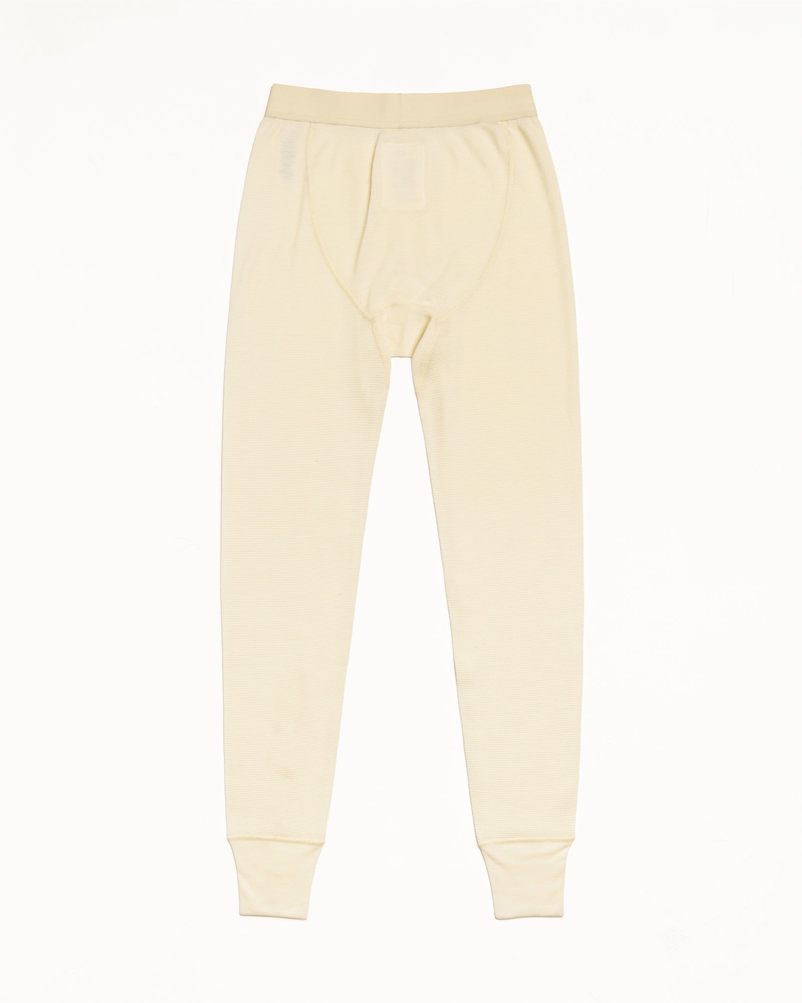 Wool Thermal Bottoms Mens Regular In Ecru