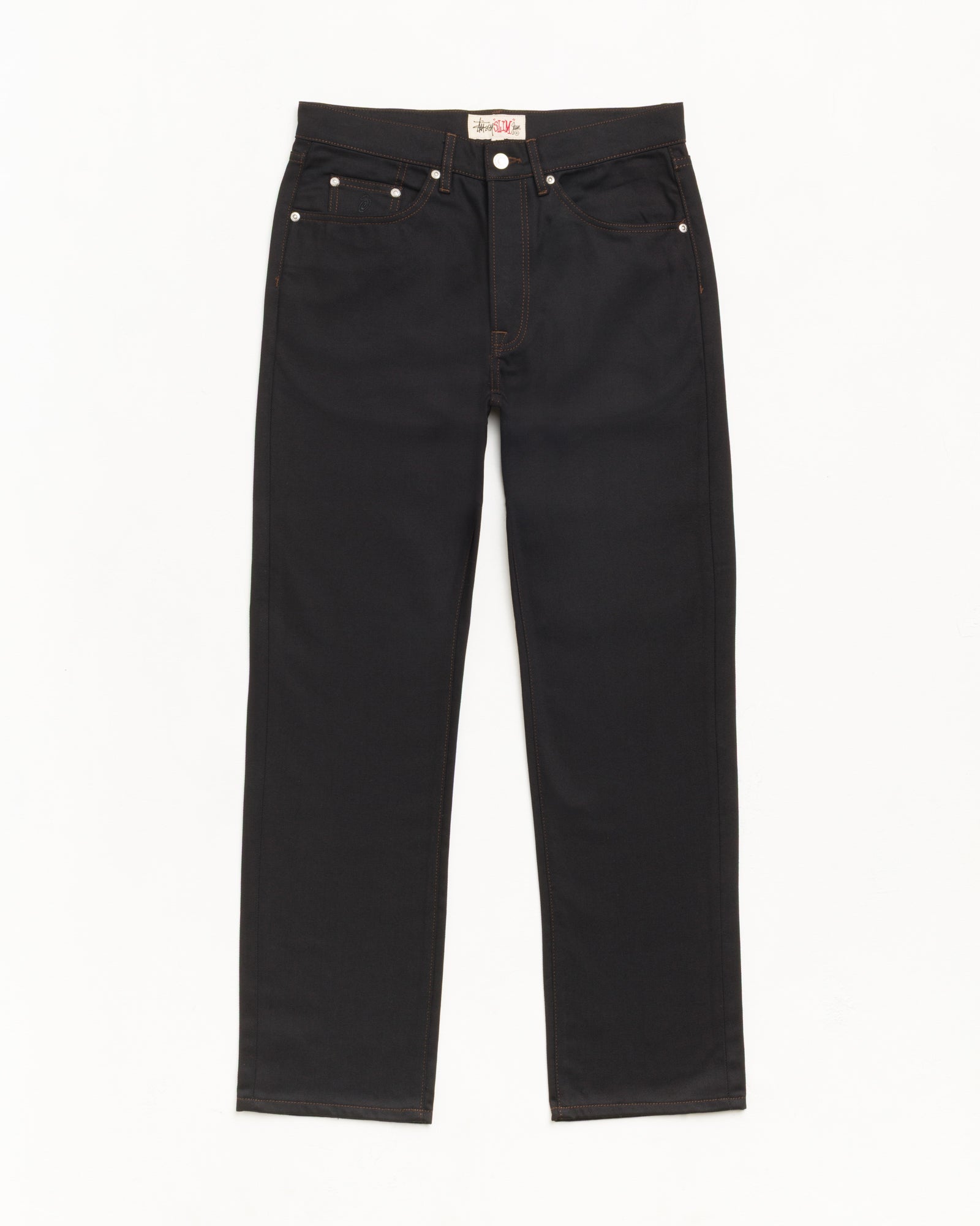 Slim Jean Denim - Raw Black Contrast Stitch | Denim | Stüssy
