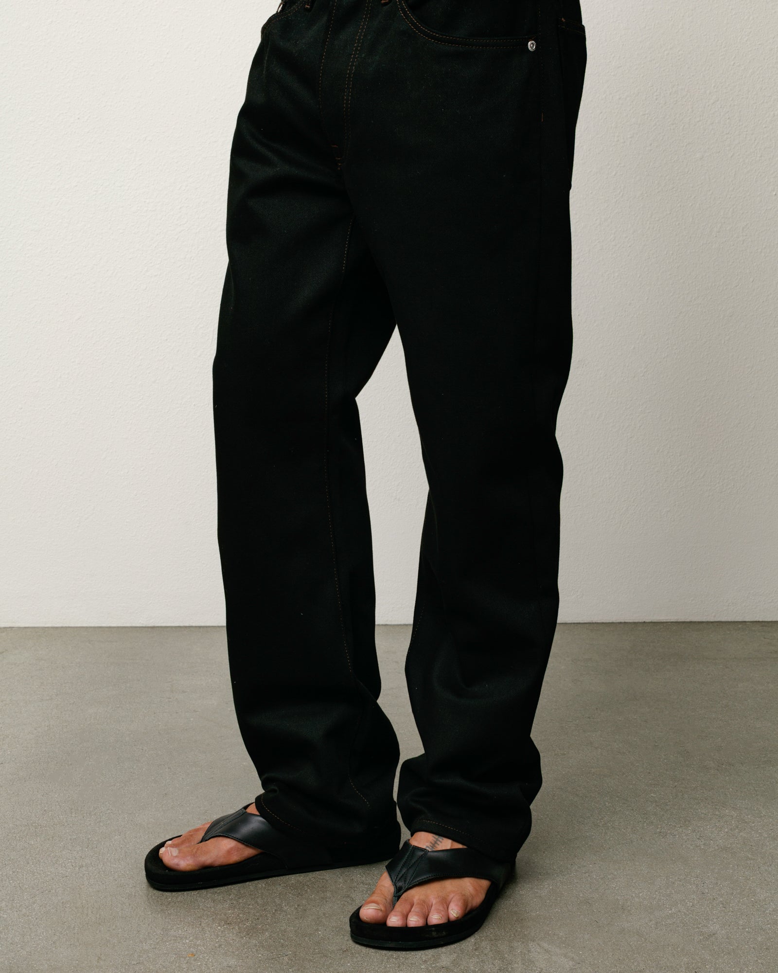 Slim Jean Denim - Raw Black Contrast Stitch | Denim | Stüssy