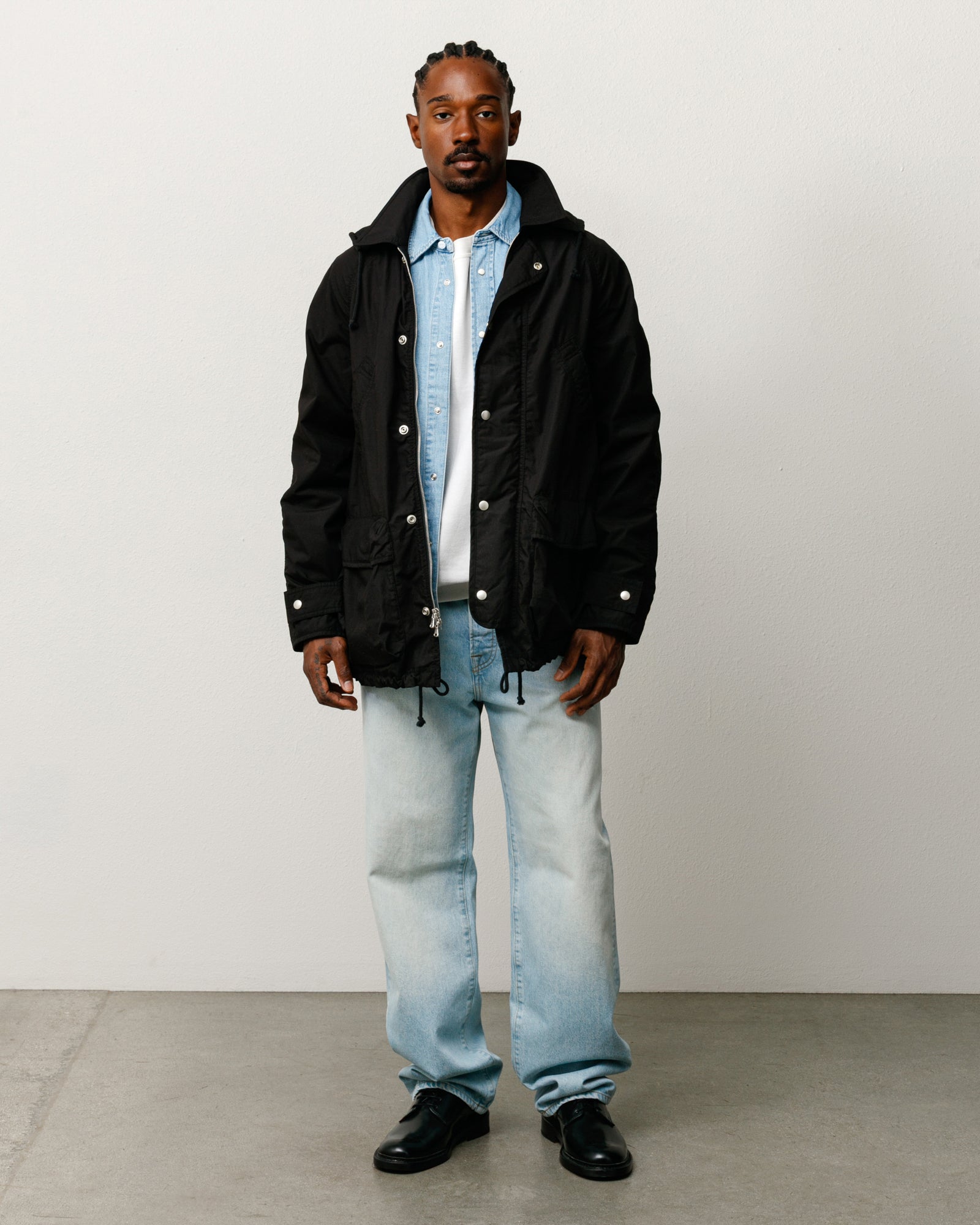 Big Ol' Jean Denim bottoms in Light Wash Indigo, unisex baggy tapered fit