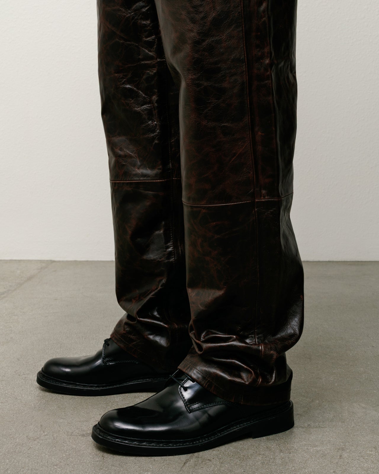 New Classic Pant Leather  Dark Brown | Pants | Stssy