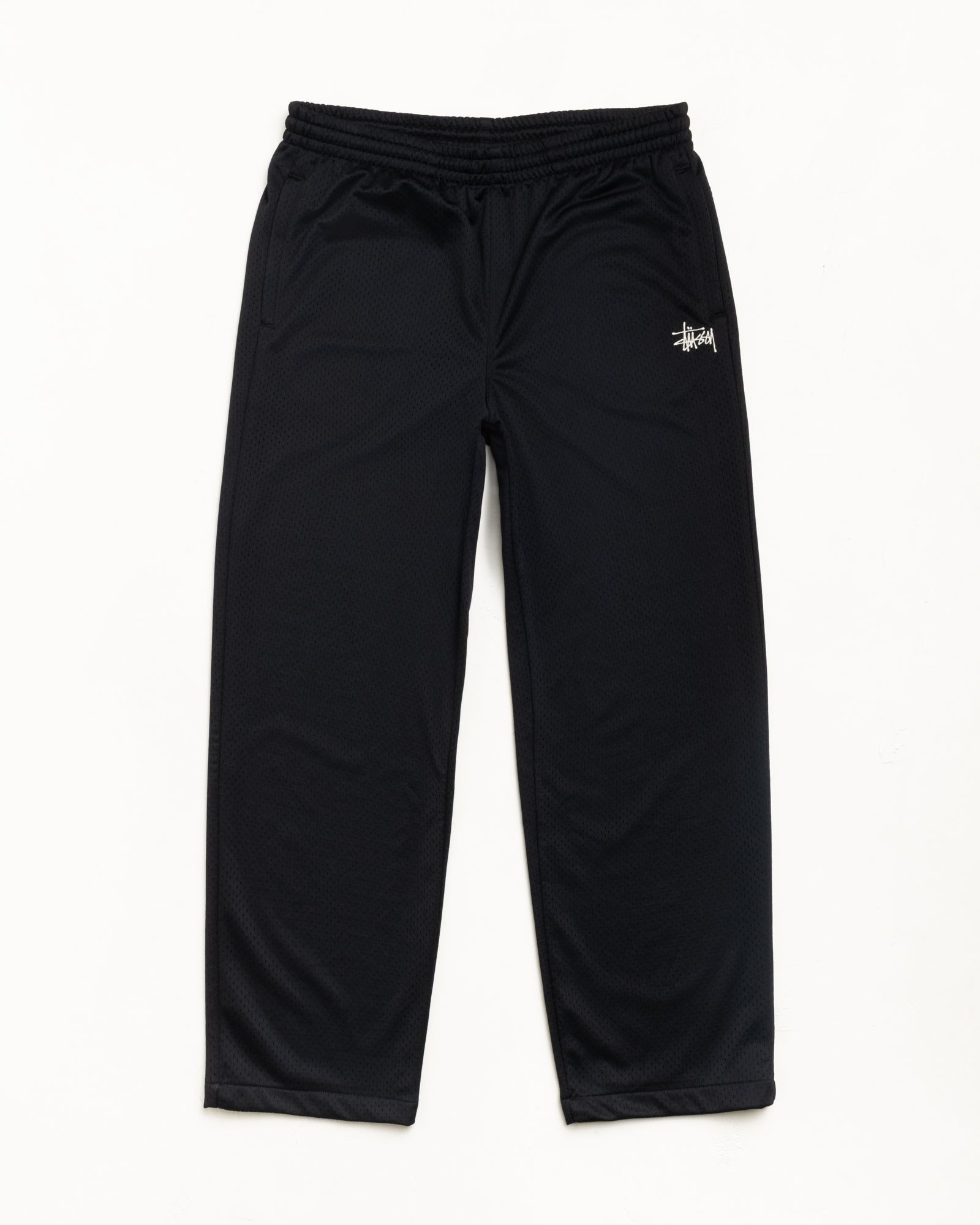 Mesh Track Pant Unisex Regular In Black