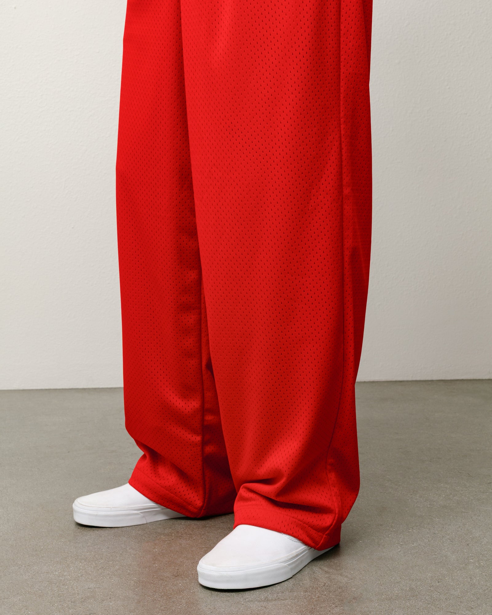 Mesh Track Pant Unisex Regular In Red