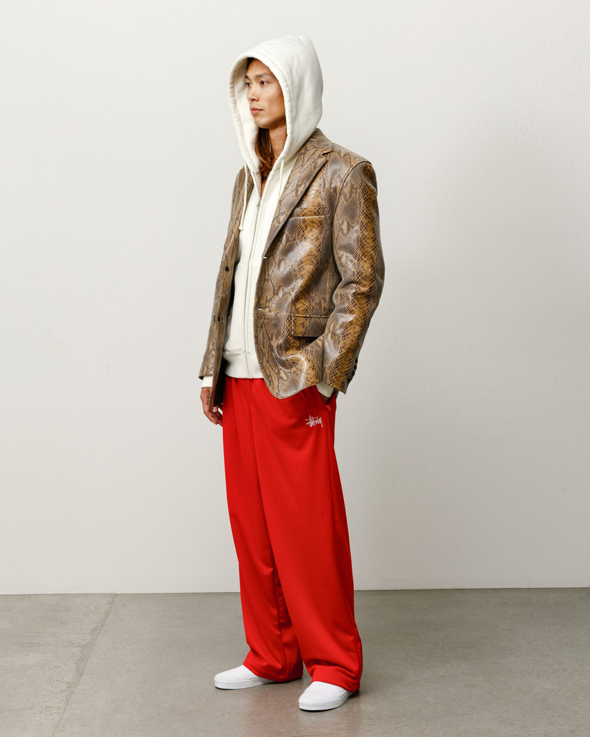 Mesh Track Pant – Red | Pants | Stüssy