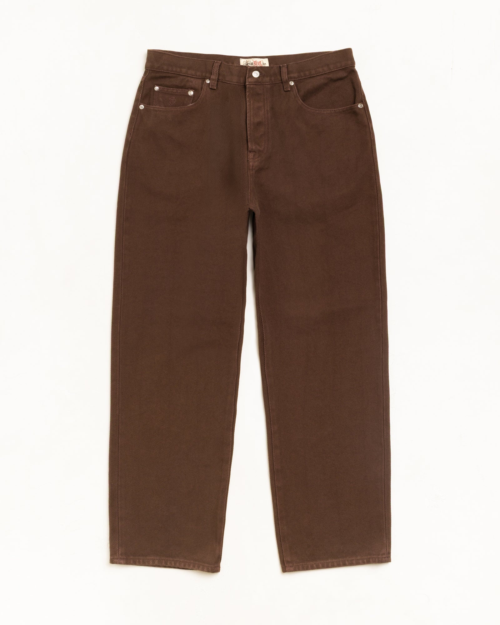 Big Ol Jean Chevron Unisex Regular In Brown | hero:main:collection:new-arrivals,shirts,tops-shirts,all,tees,outerwear,denim,knits,accessories,sunglasses,hoodies,sweats,mens-hoodies-sweatshirts,shorts,pants,bottoms,crew-sweats,zip-ups,swim,sweatpants,graphics,lazy-tees,swim,basic-9twenty,button-ups,shorts,cargos,jeans,bottoms,bags,belts,wearables,gear,footwear,button-ups,basic-tops,jerseys,big-ol,classics,slim,jackets,all, | product-card-slider