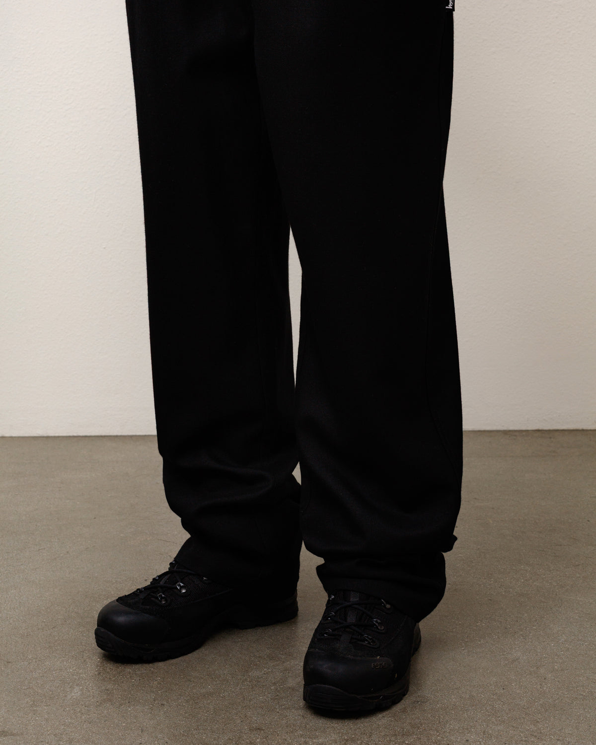 Beach Pant Dress Wool Unisex Regular In Black