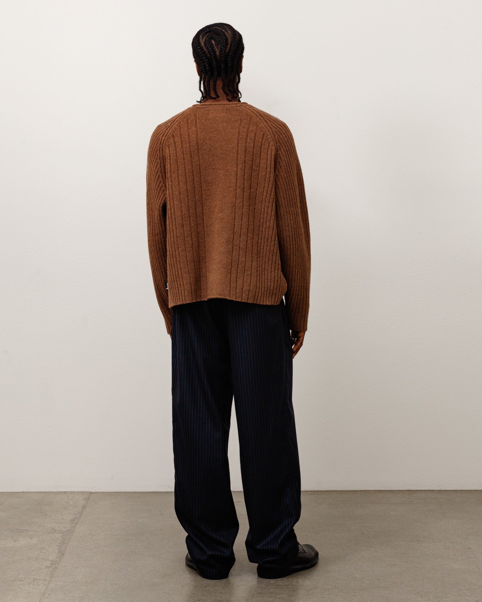 Striped Wool Beach Pant - Navy Pinstripe | Pants | Stüssy