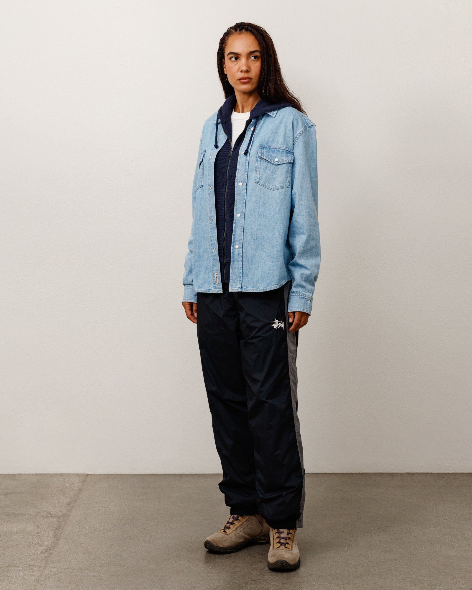 Side Stripe Track Pant - Black | Pants | Stüssy