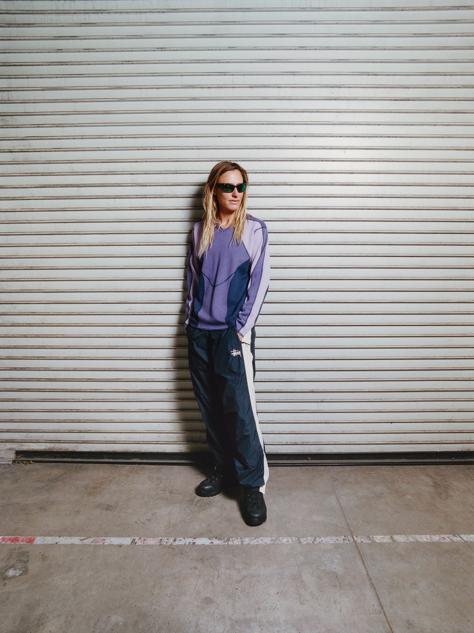 Side Stripe Track Pant - Navy | Pants | Stüssy