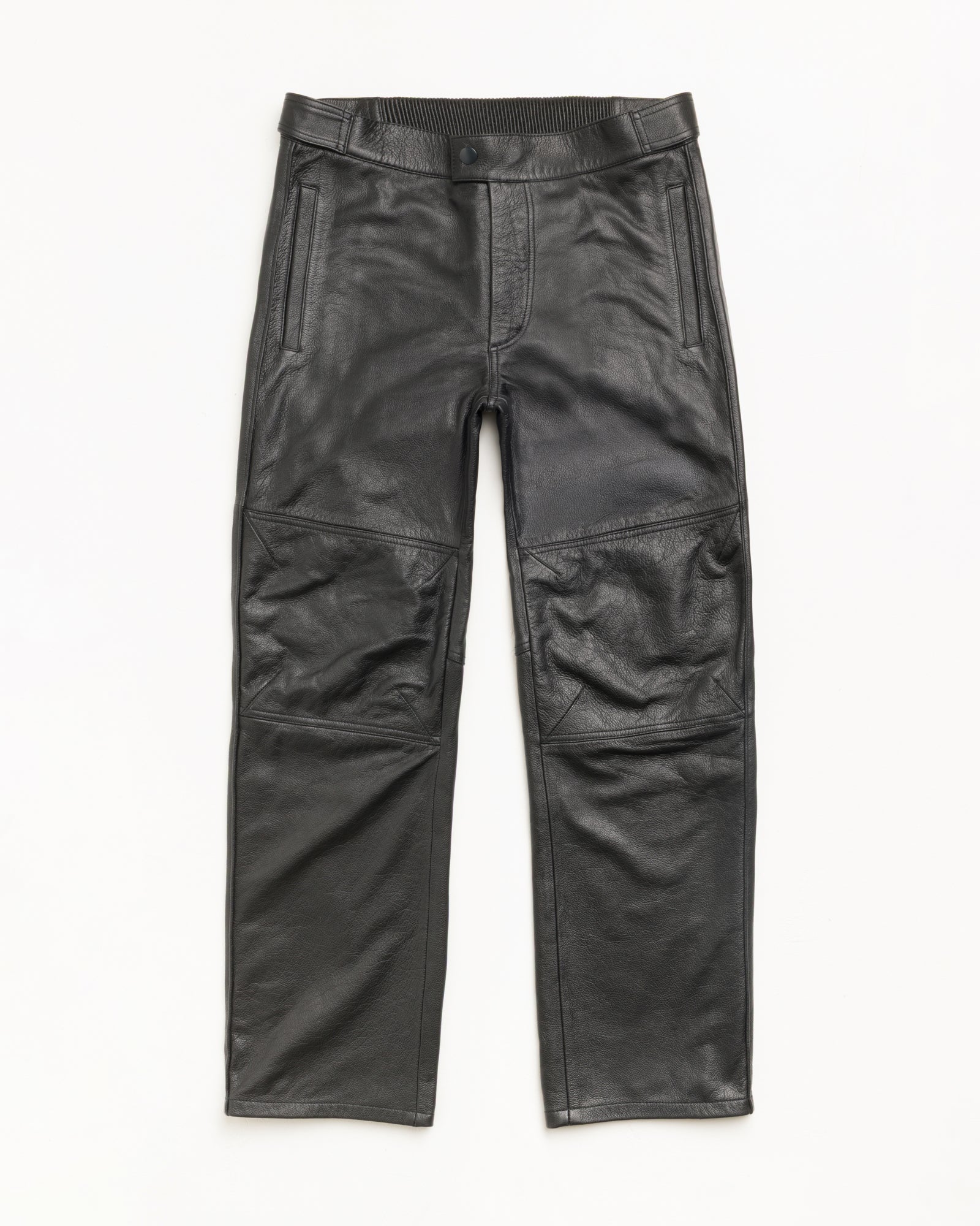 Leather Moto Pant - Black | Pants | Stüssy