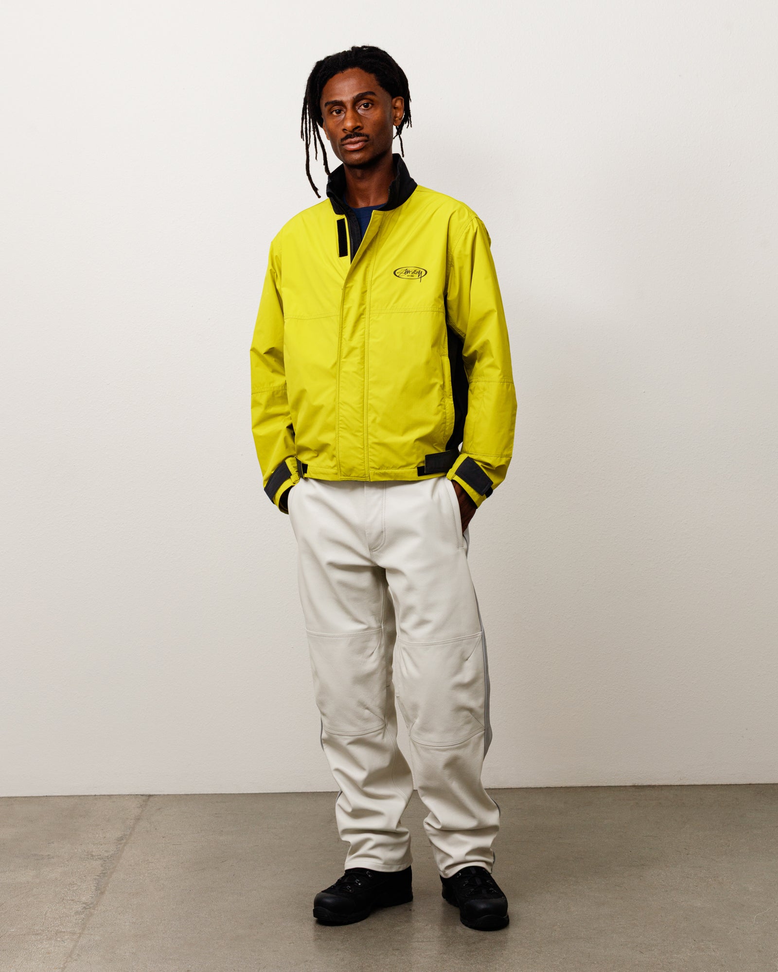 Leather Moto Pant - Bone | Pants | Stüssy