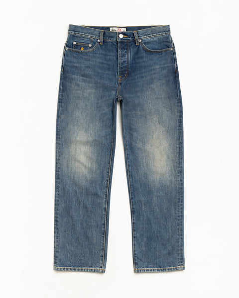 New Classic Jean Slub Unisex Regular straight leg in Blue denim