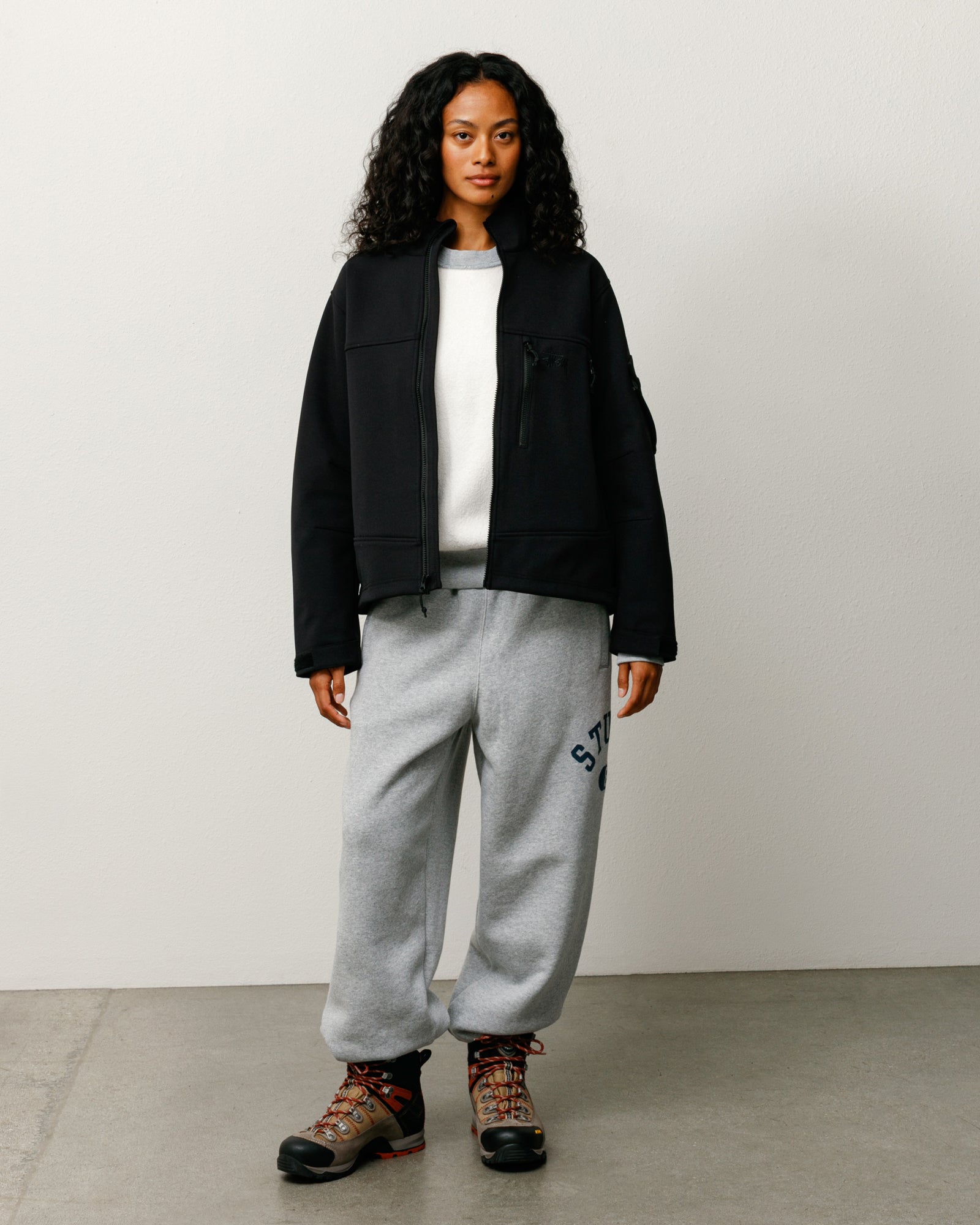 Varsity Fleece Pant Unisex Regular In Grey Heather
