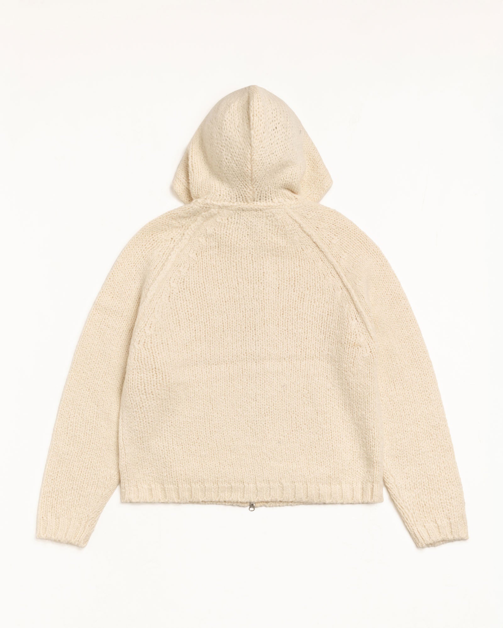 Chunky Knit Zip Hoodie – Ivory | Knits | Stüssy