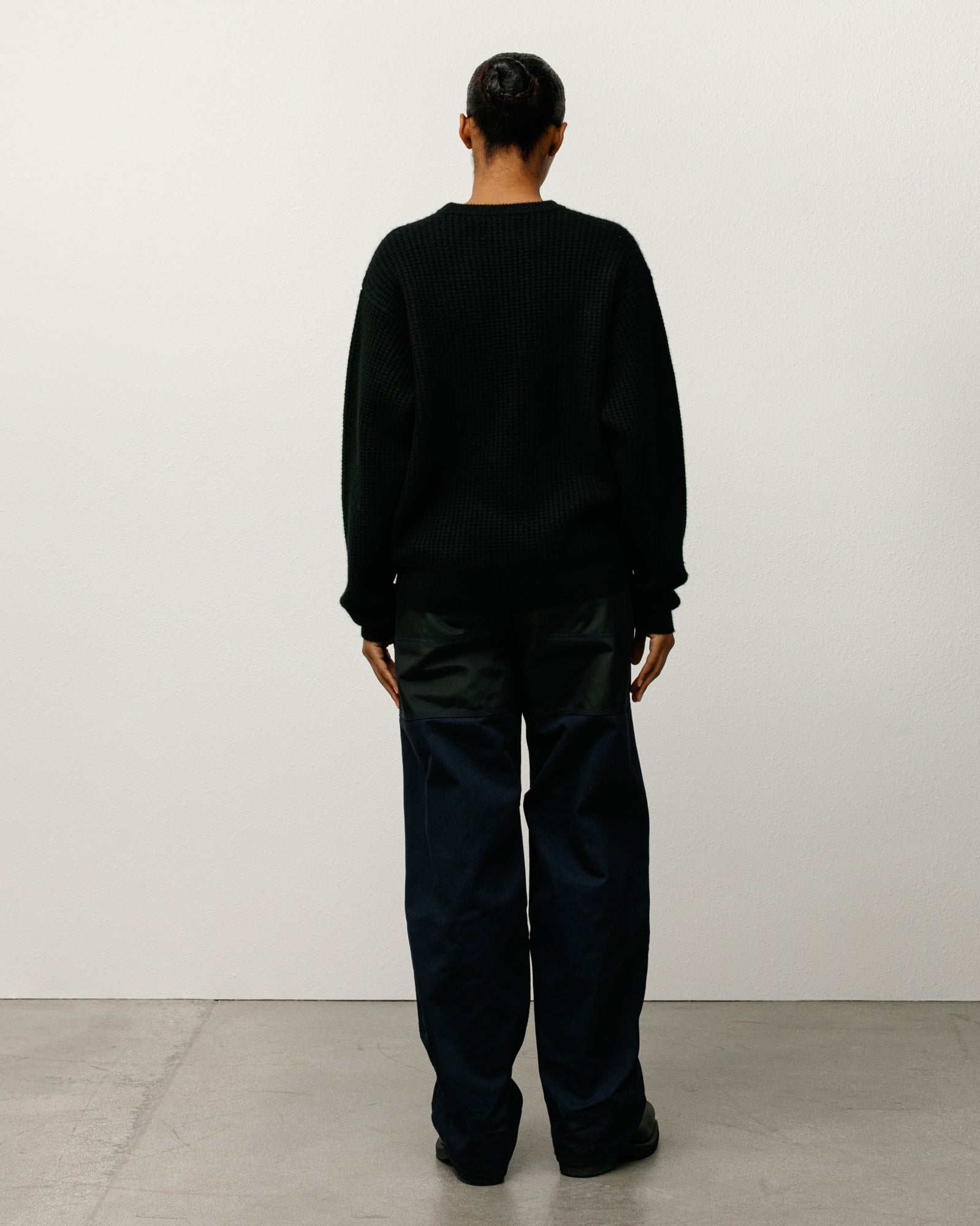 Waffle Cashmere Sweater – Black | Sweaters & Knits | Stüssy