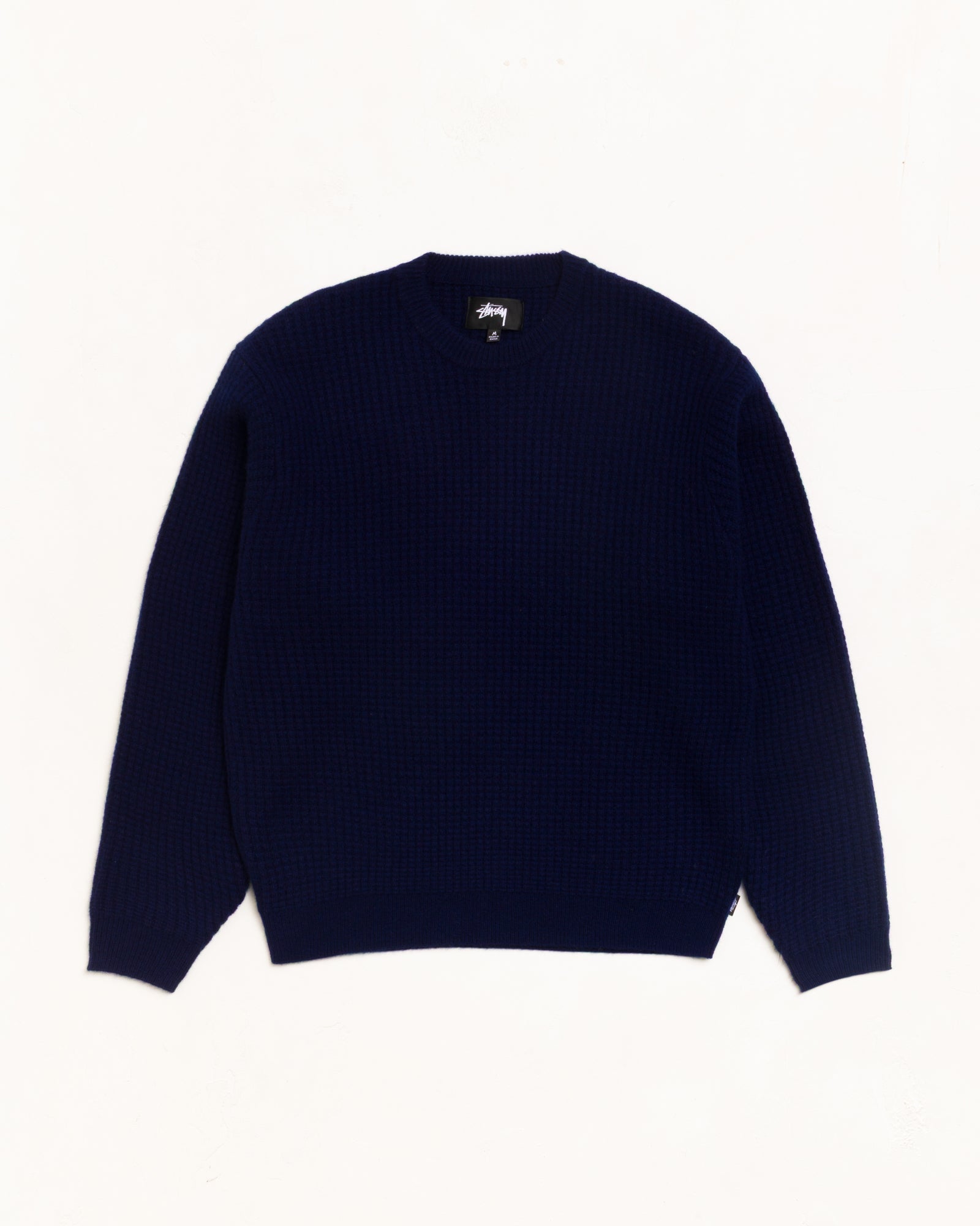Waffle Cashmere Sweater - Deep Navy | Tops & Knits | Stüssy