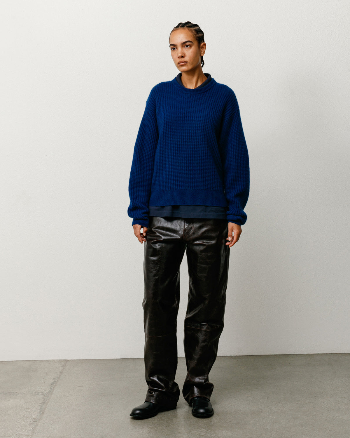 Waffle Cashmere Sweater – Navy | Tops & Knits | Stüssy