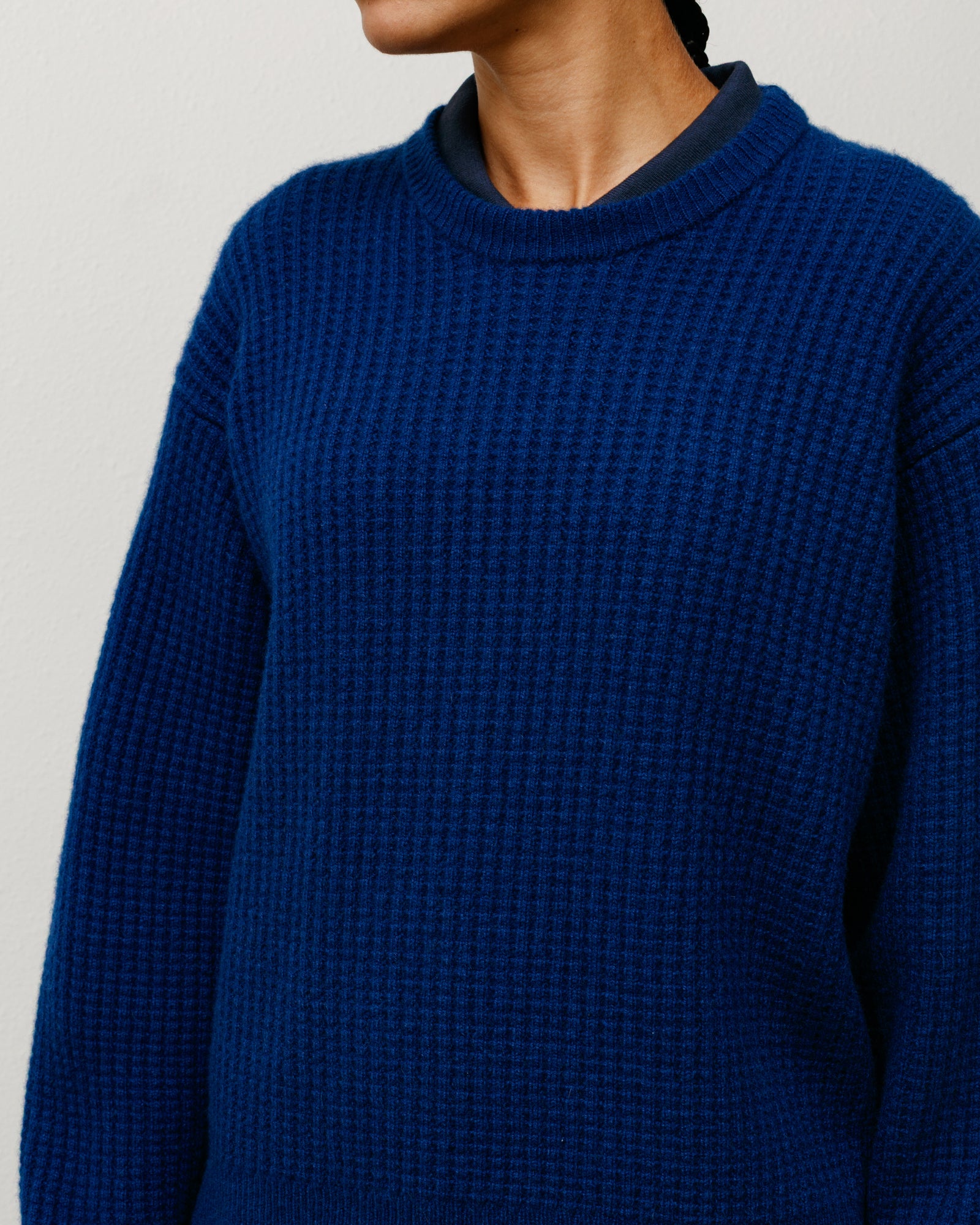 Waffle Cashmere Sweater – Navy | Tops & Knits | Stüssy