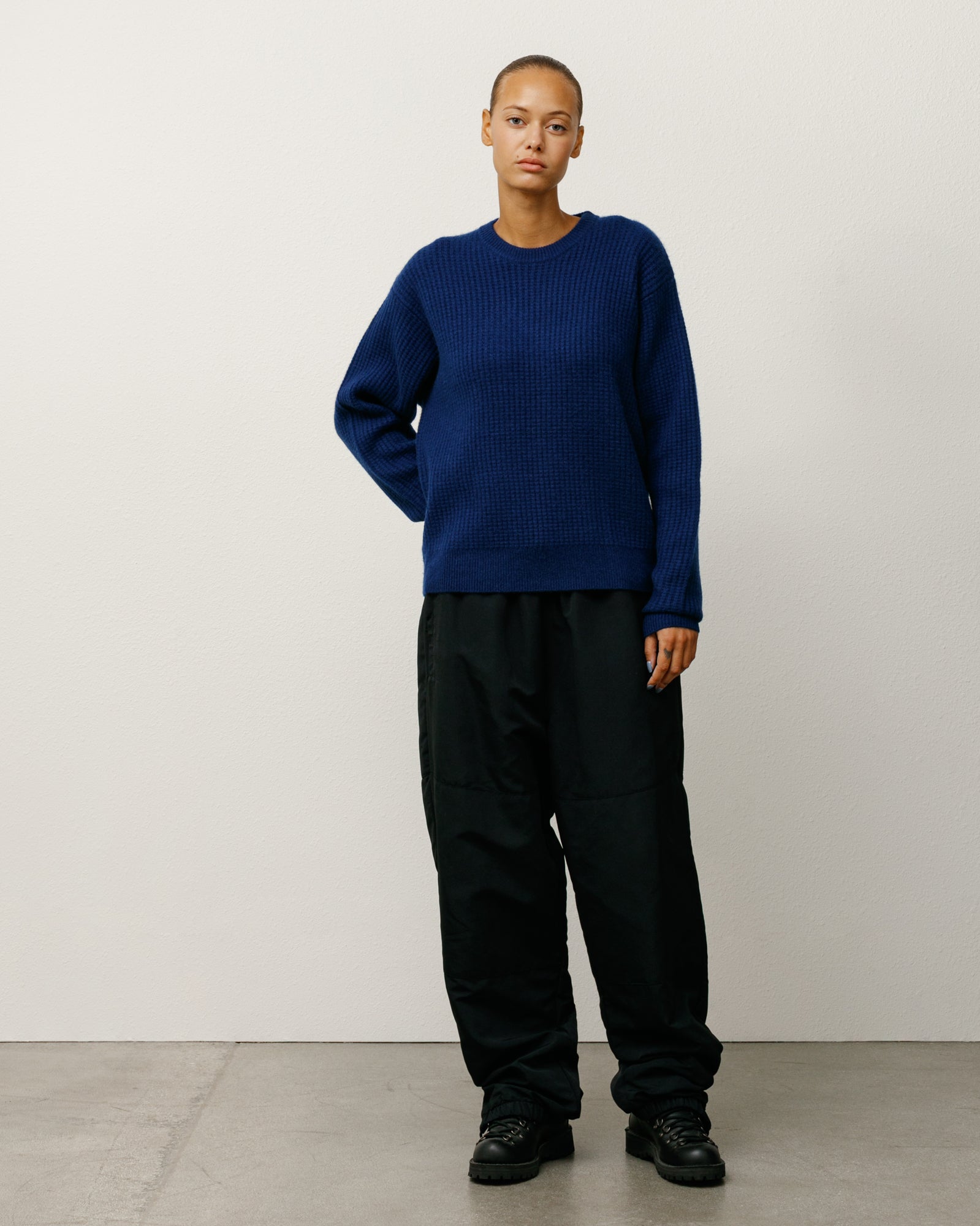 Waffle Cashmere Sweater – Navy | Tops & Knits | Stüssy