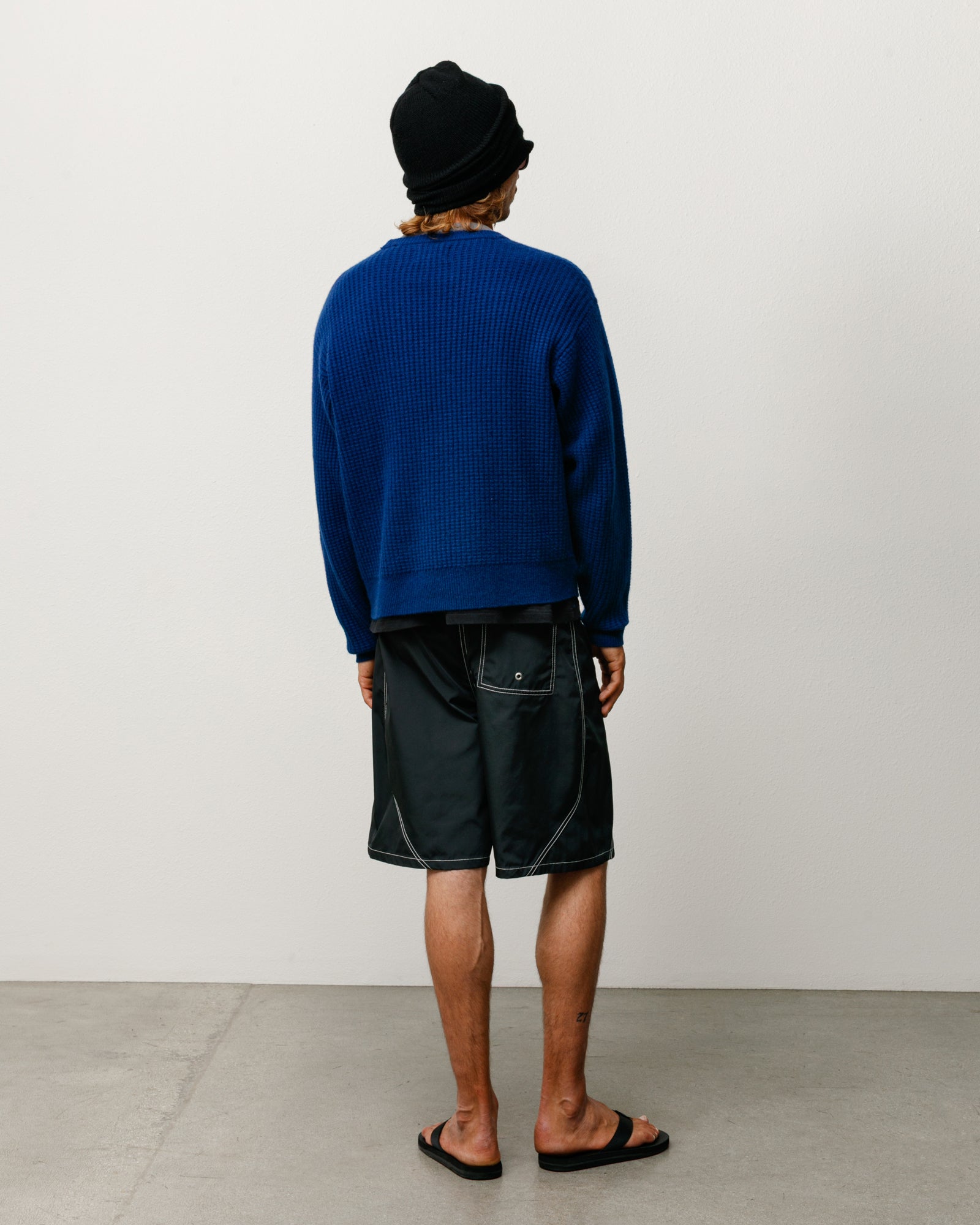 Waffle Cashmere Sweater – Navy | Tops & Knits | Stüssy