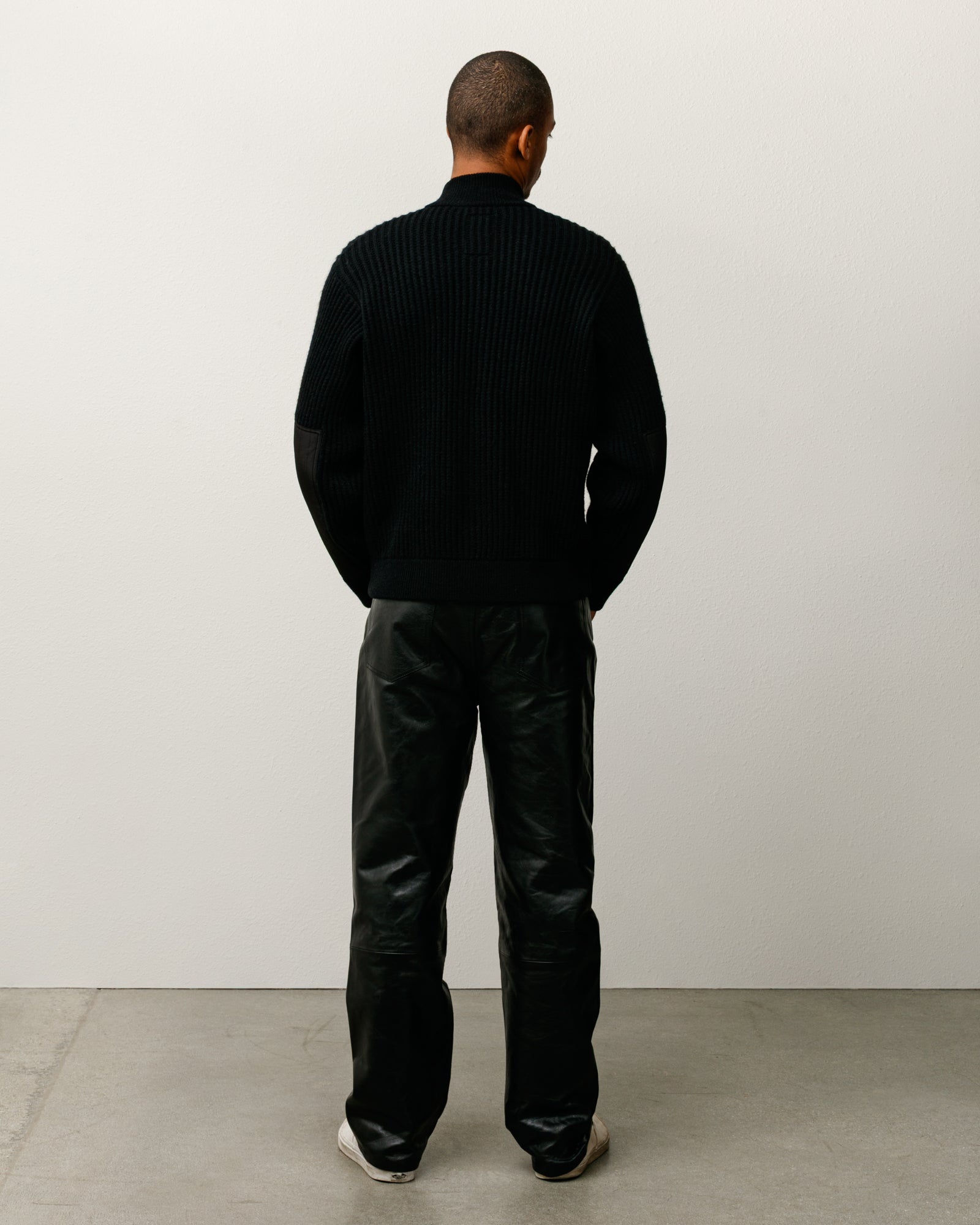 Lambs Wool Zip Sweater – Black | Tops & Knits | Stüssy