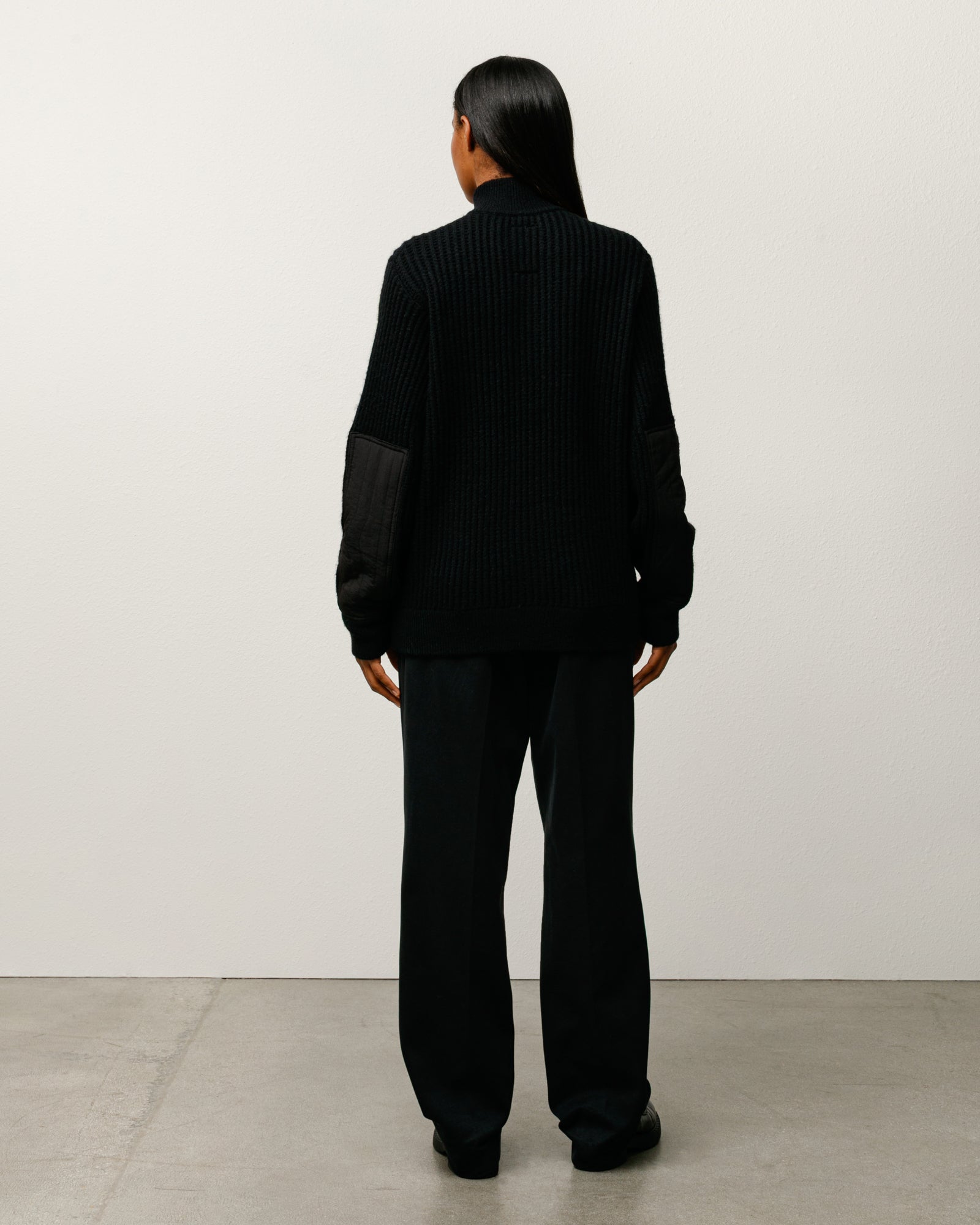 Lambs Wool Zip Sweater – Black | Tops & Knits | Stüssy