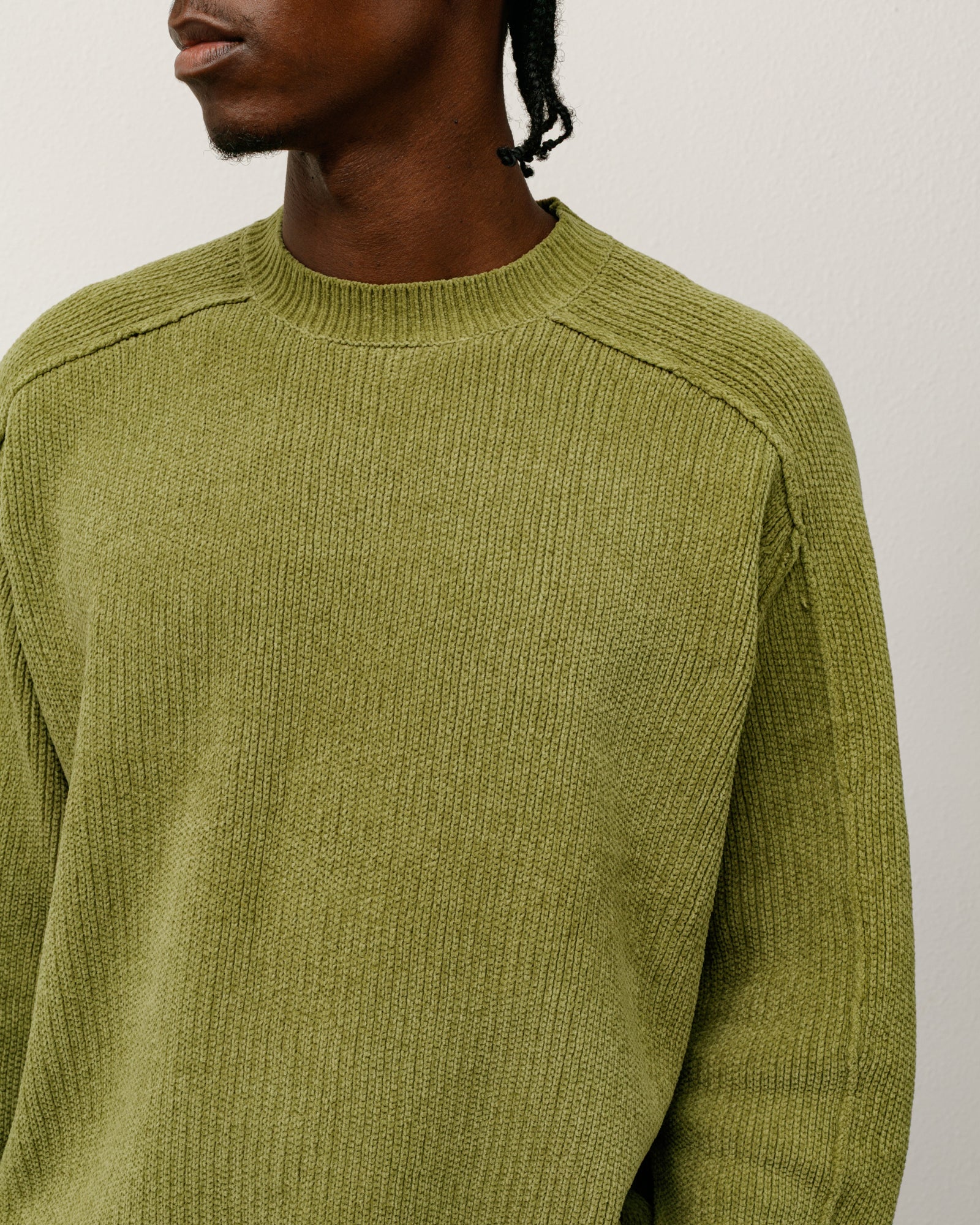 Cotton Chenille Sweater – Green | Sweaters & Knits | Stüssy