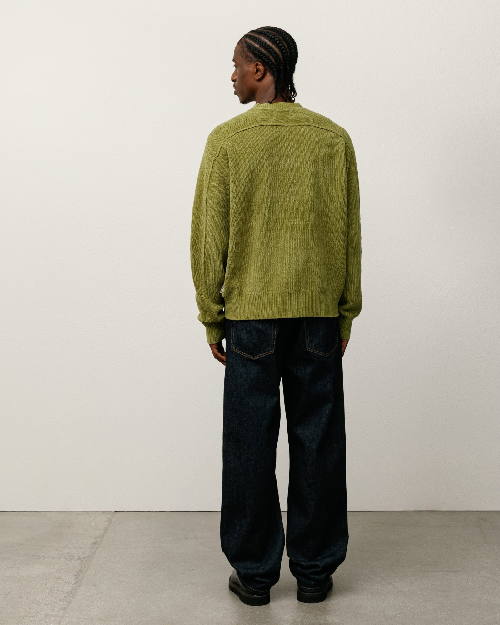Cotton Chenille Sweater – Green | Sweaters & Knits | Stüssy