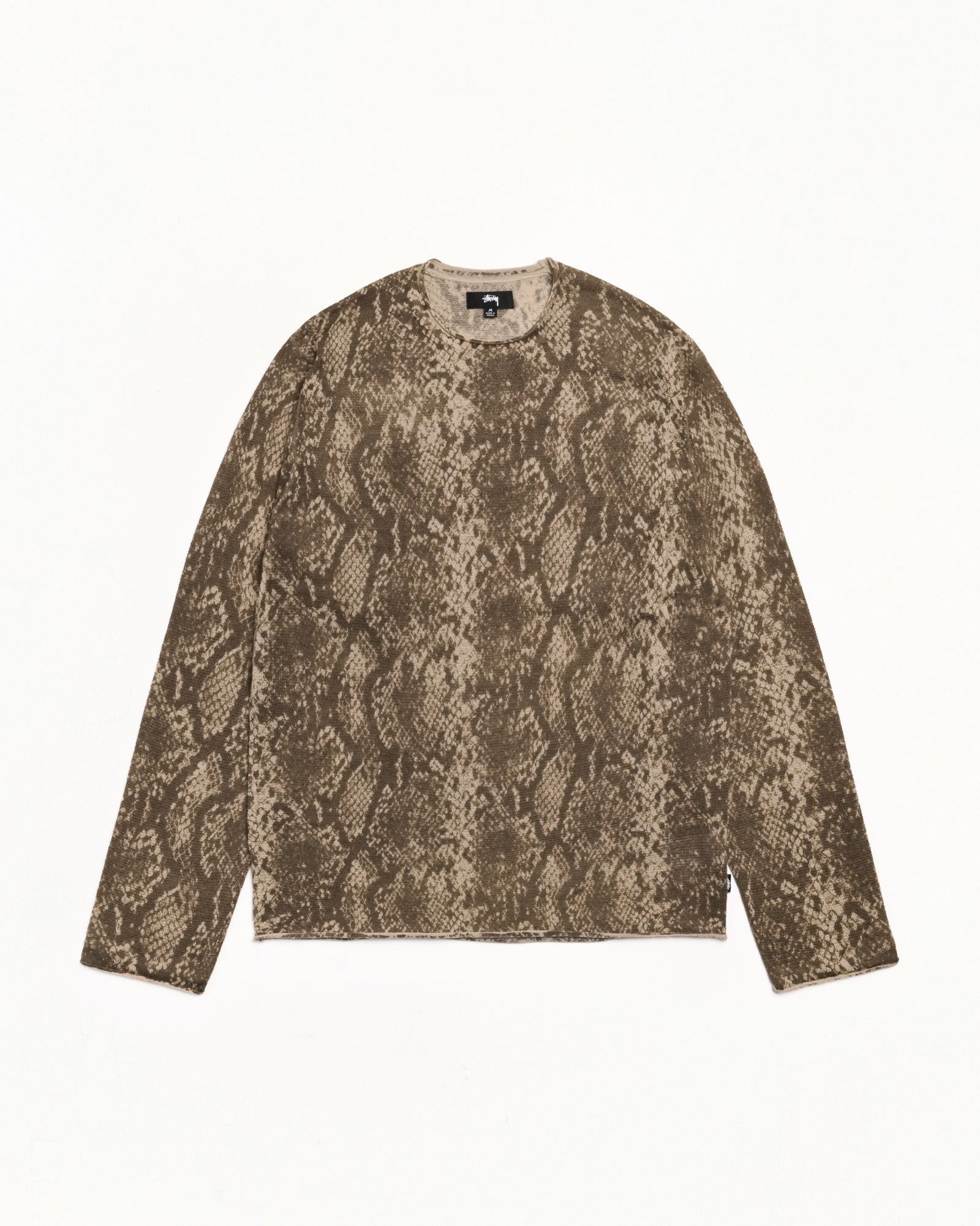 Python Sweater Mens Long Sleeve In Khaki
