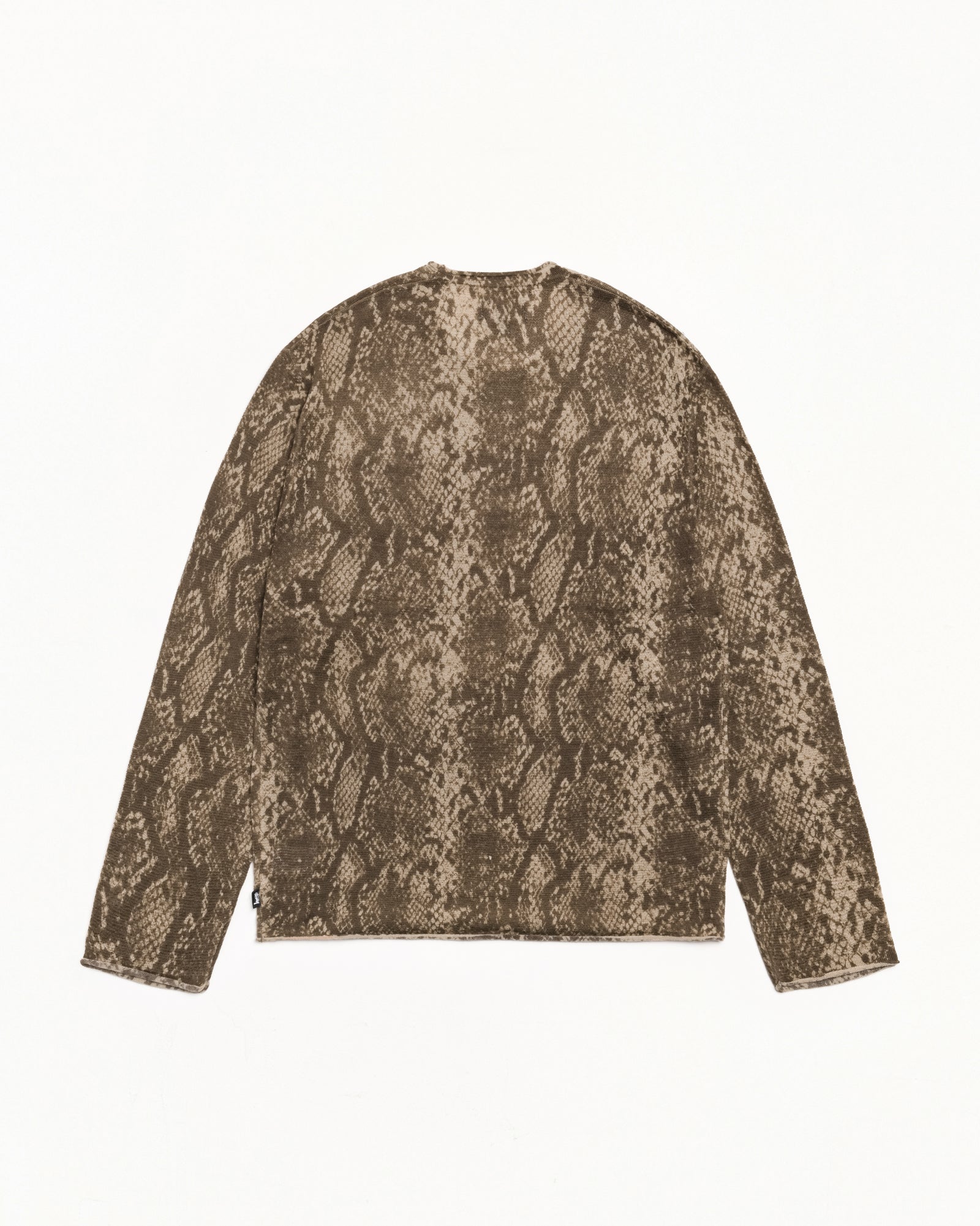 Python Sweater Mens Long Sleeve In Khaki