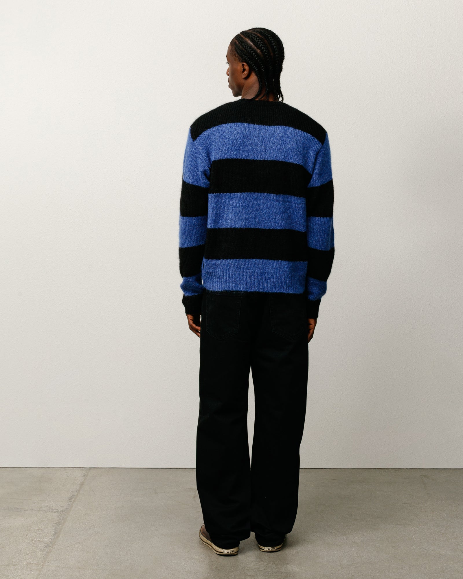 Mohair Stripe Sweater – Blue | Sweaters & Knits | Stüssy